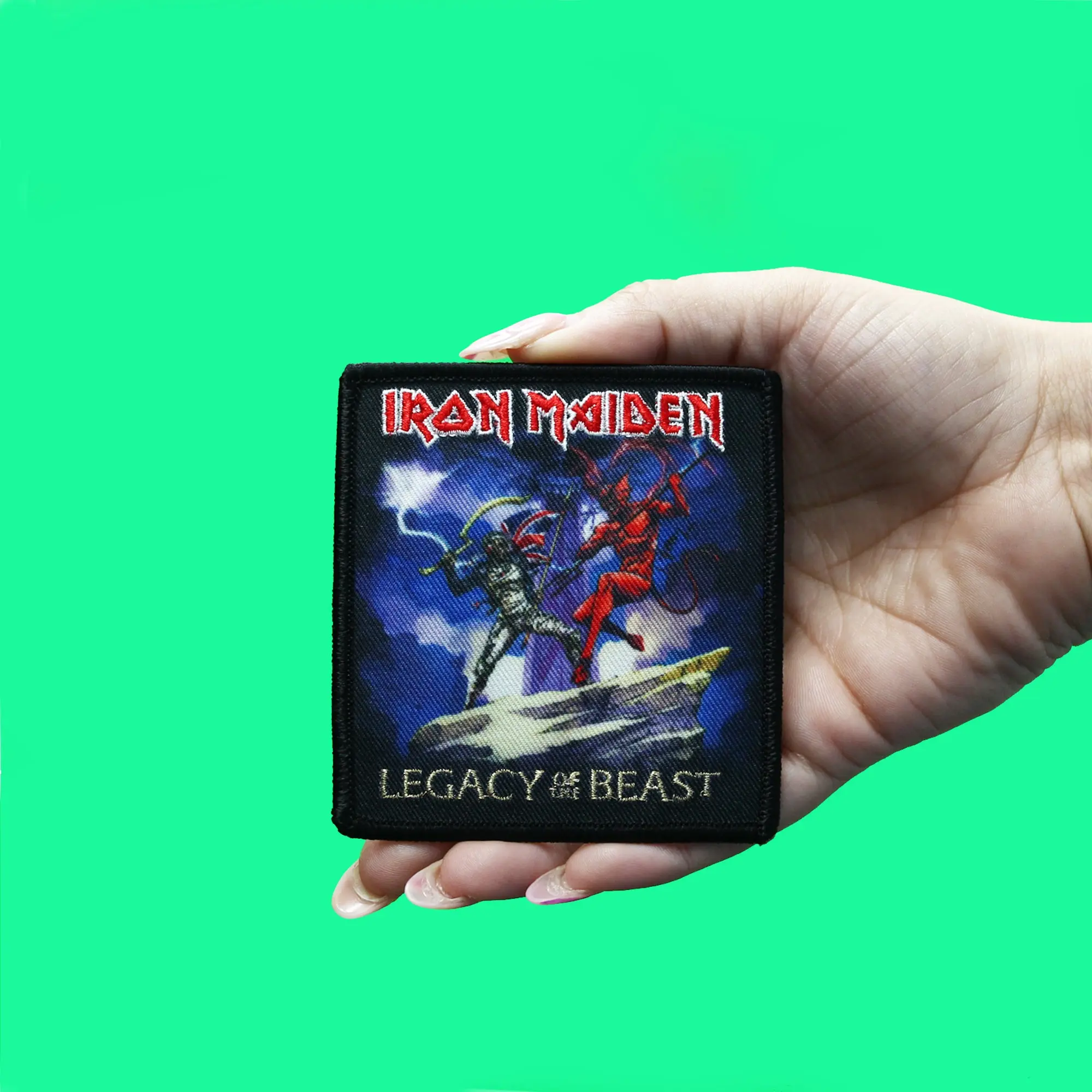 Official Iron Maiden Patch Legacy of the Beast Sublimated Embroidery Iron On - Image 2