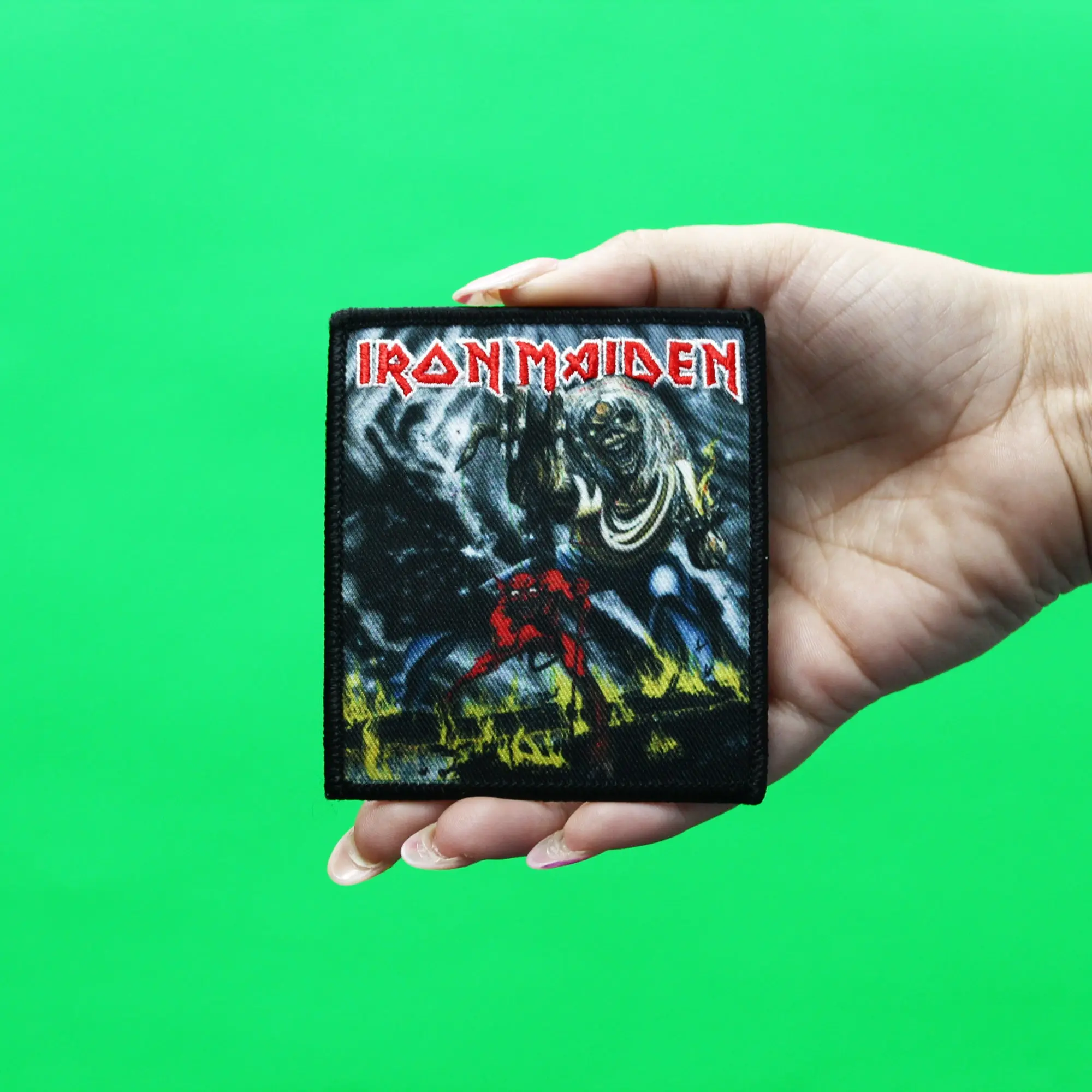 Official Iron Maiden Patch Number of the Beast Sublimated Embroidery Iron On - Image 2