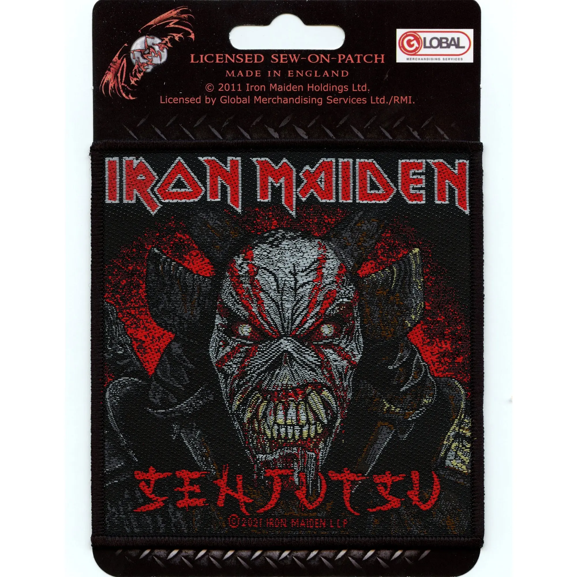 Iron Maiden Senjutsu Back Cover Patch Heavy Metal Rock Woven Sew On - Image 2