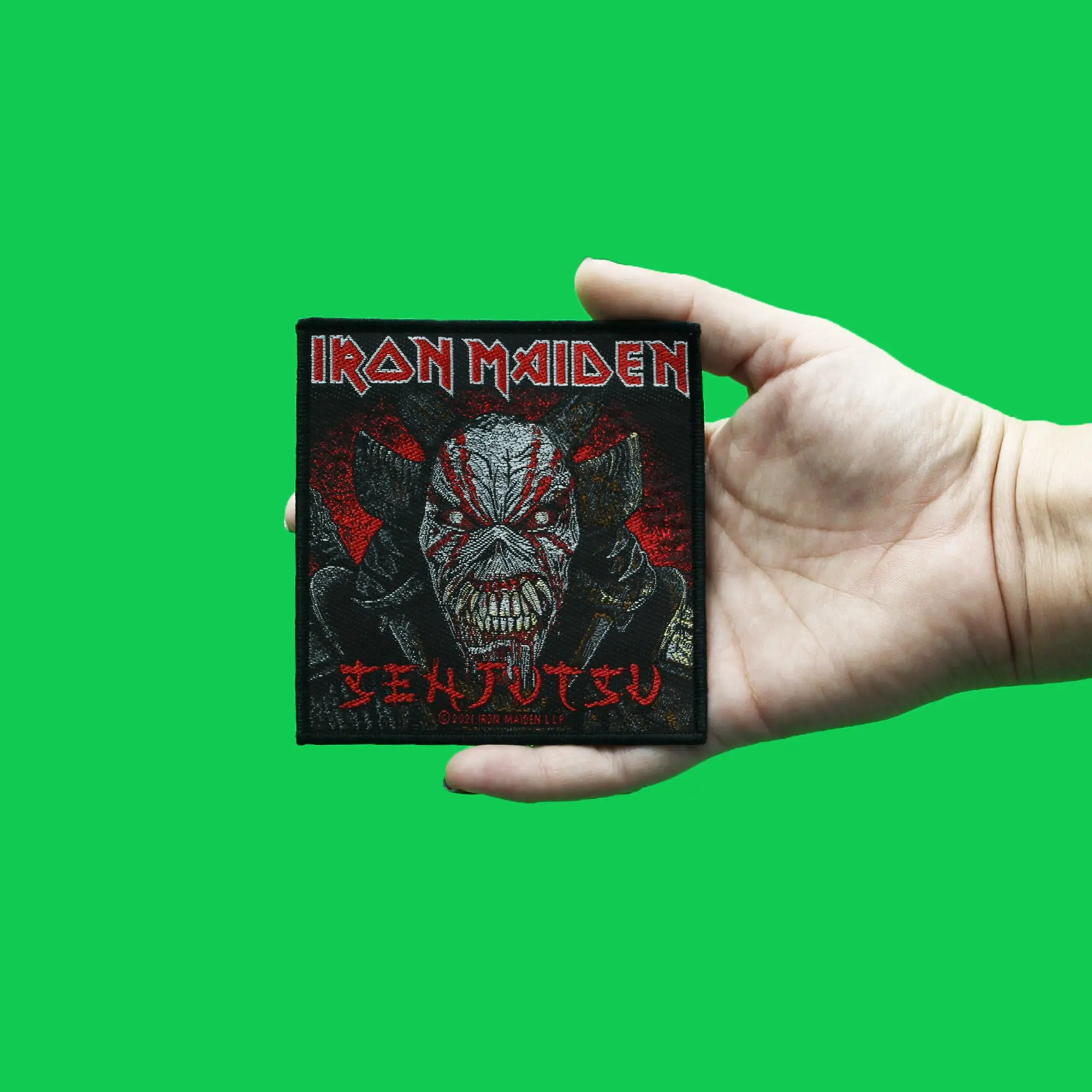 Iron Maiden Senjutsu Back Cover Patch Heavy Metal Rock Woven Sew On - Image 3