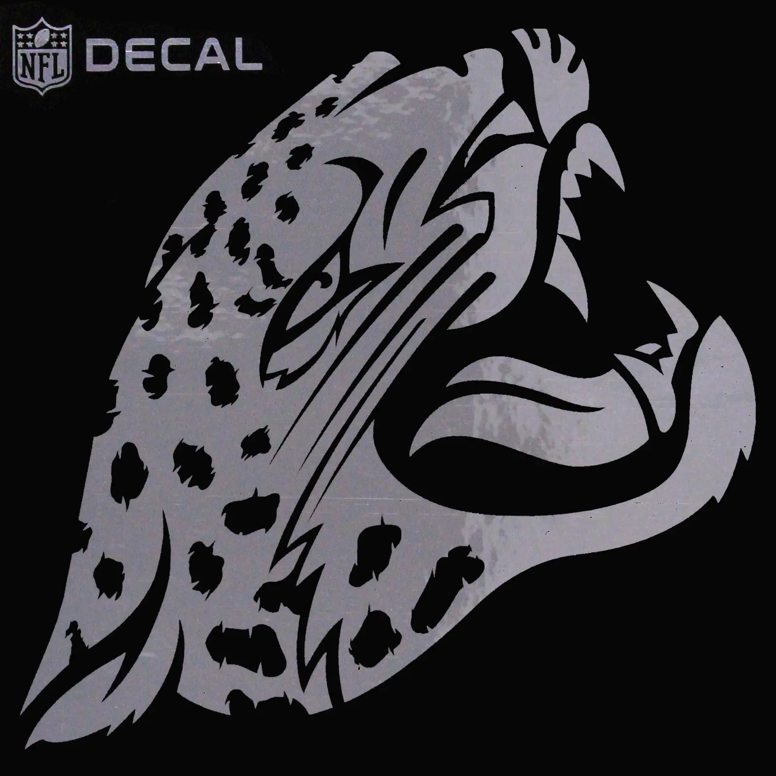 Jacksonville Jaguars Metallic Chrome Decal 6 x 6