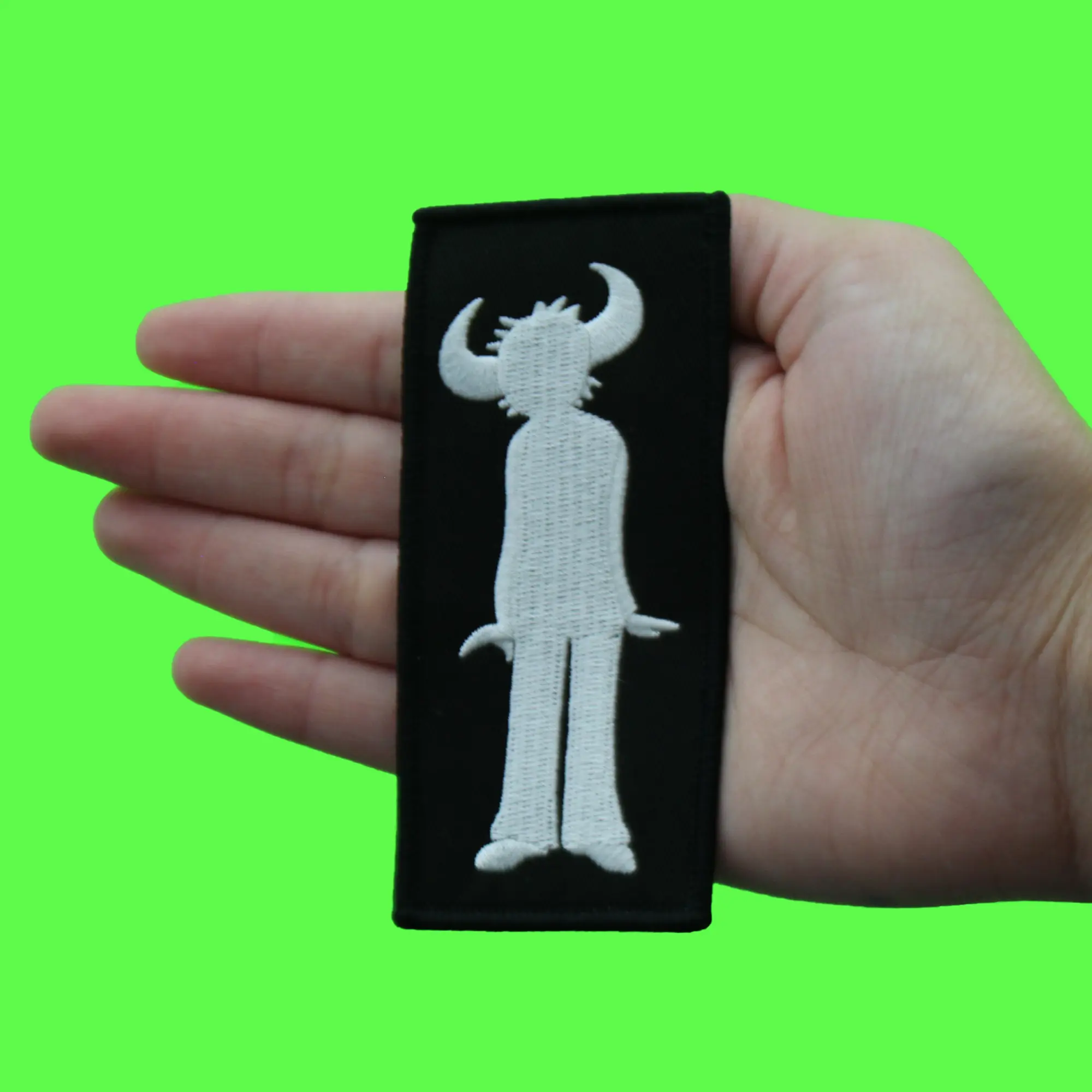 Jamiroquai Silhouette Horn Patch Alternative Rock Band Embroidered Iron On - Image 2