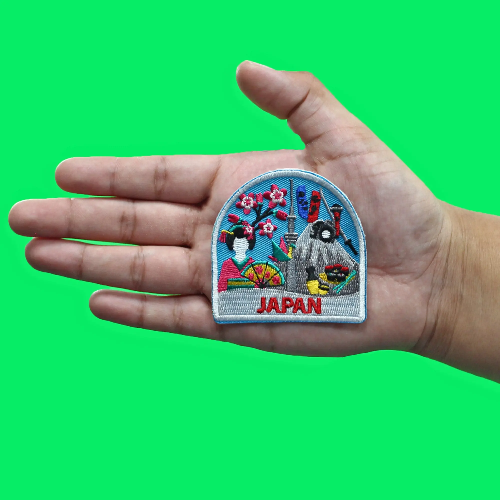 Japan World Showcase Travel Patch Souvenir Tokyo Vacation Embroidered Iron On - Image 2
