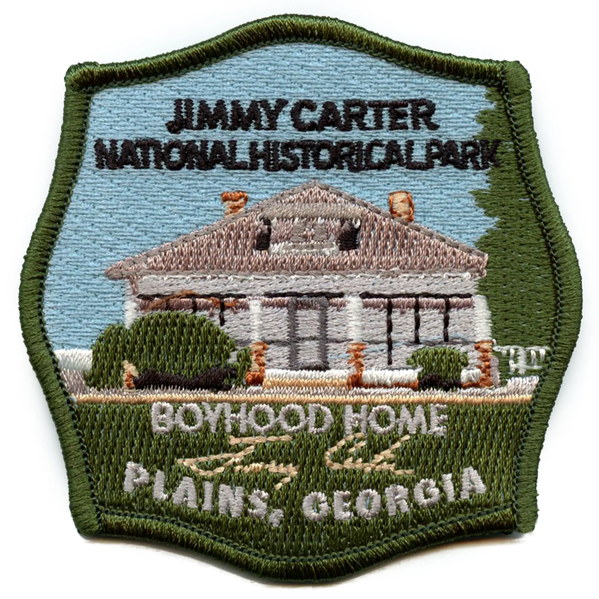 President Jimmy Carter National Historic Site Patch Travel Plains Georgia Embroidered Iron On