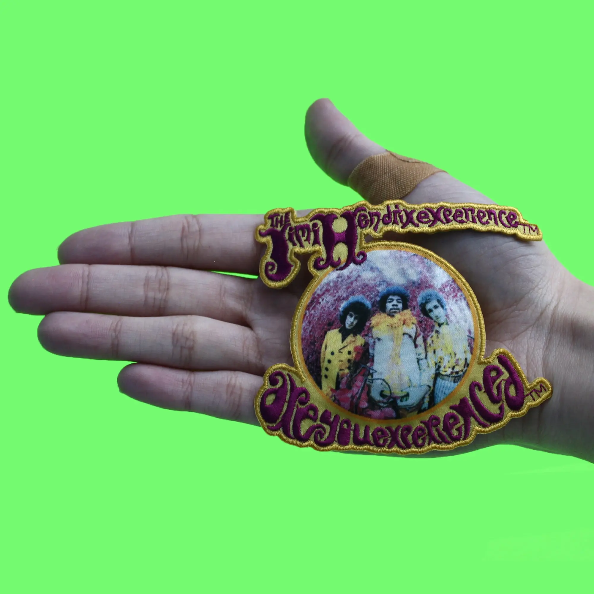 Jimi Hendrix Rock Patch Are You Experienced Album Sublimated Embroidered Iron On - Image 2