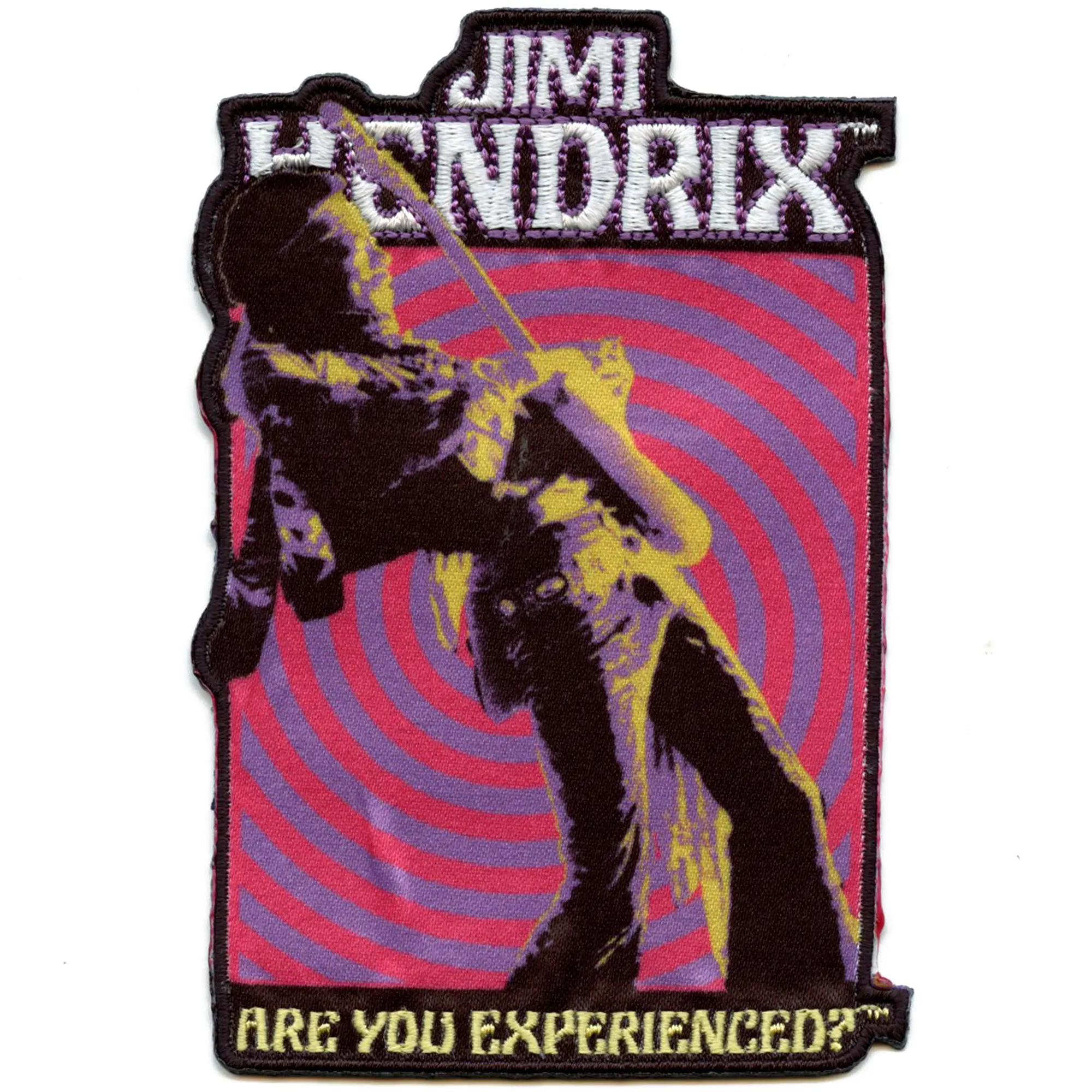 Jimi Hendrix Swirl Patch Are You Experienced Sublimated Embroidered Iron On