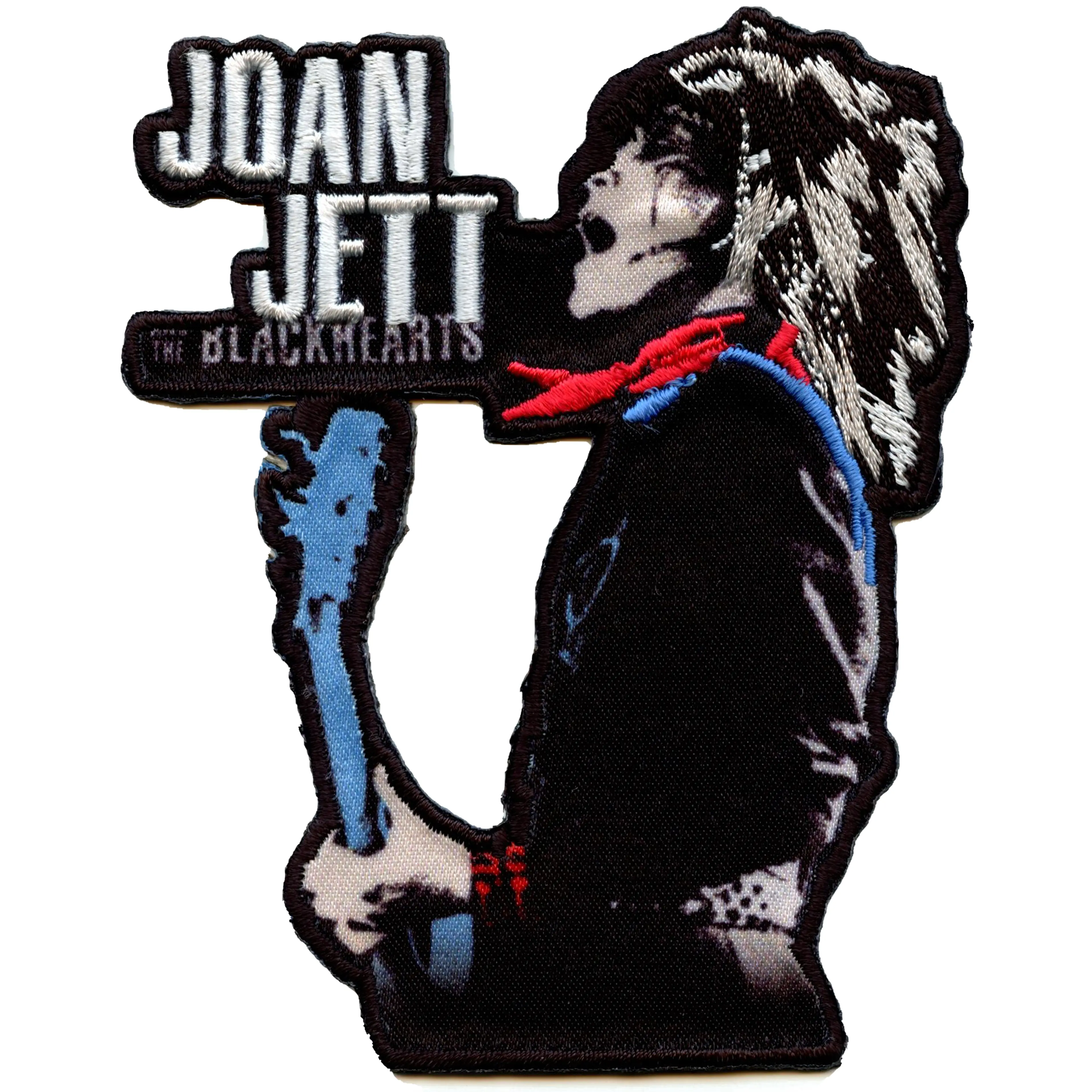 Joan Jett & the Blackhearts Patch Rock Stencil Logo Embroidered Iron On