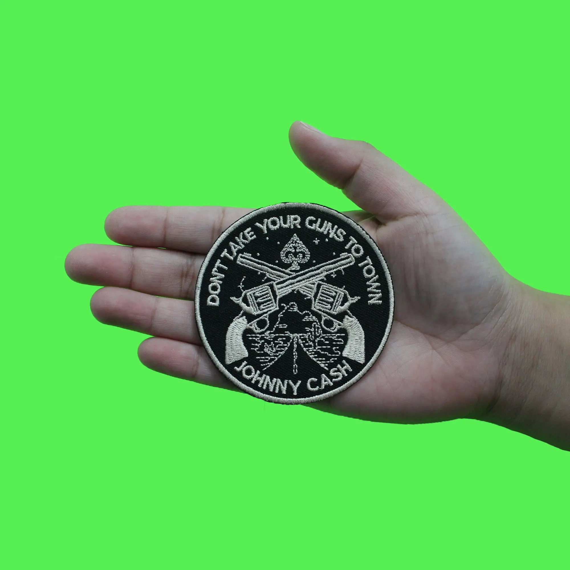 Johnny Cash Don't Take Your Guns To Town Patch Country Icon Legend Embroidered Iron On - Image 2