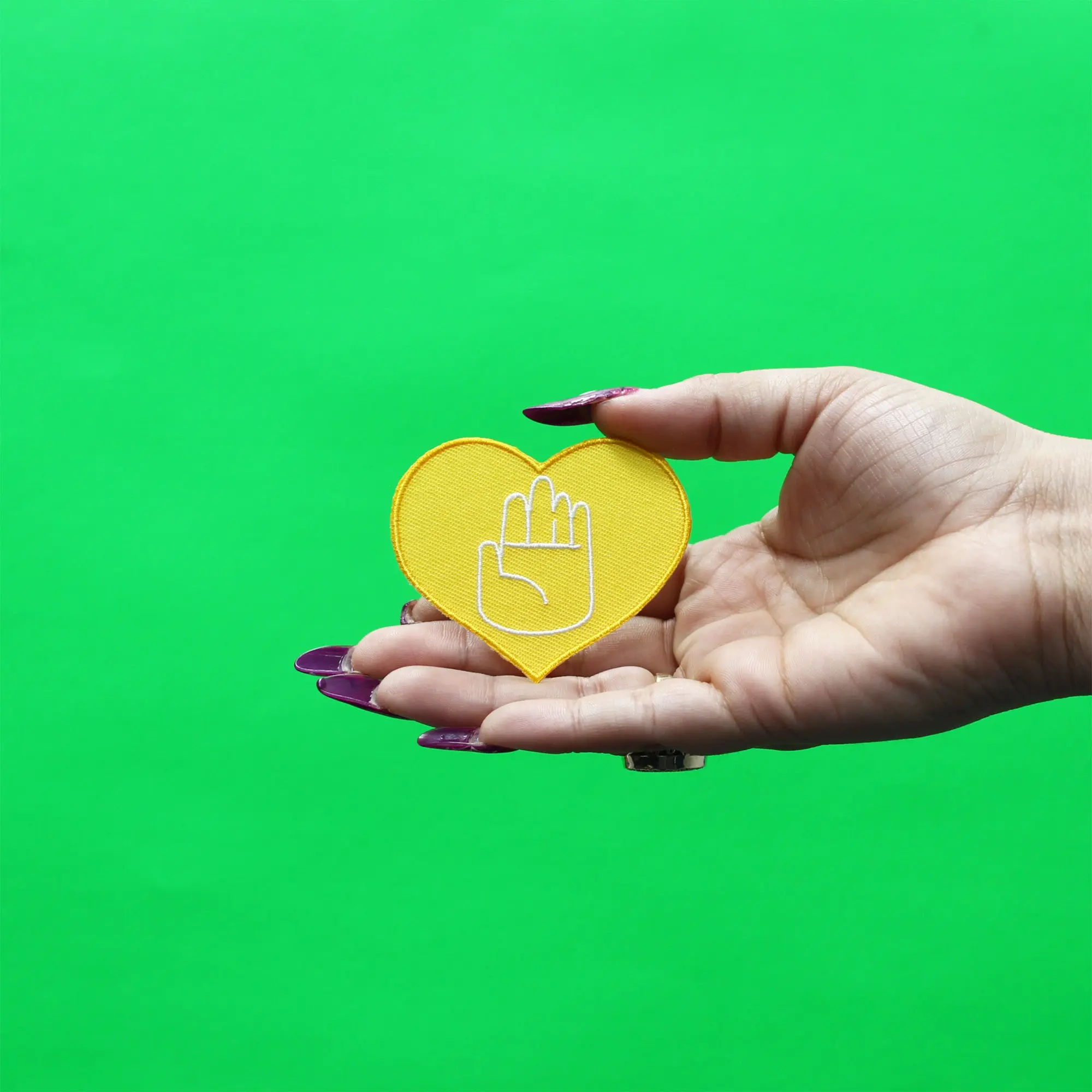 Jojo's Bizarre Adventure Heart Hand Icon Patch - Image 2