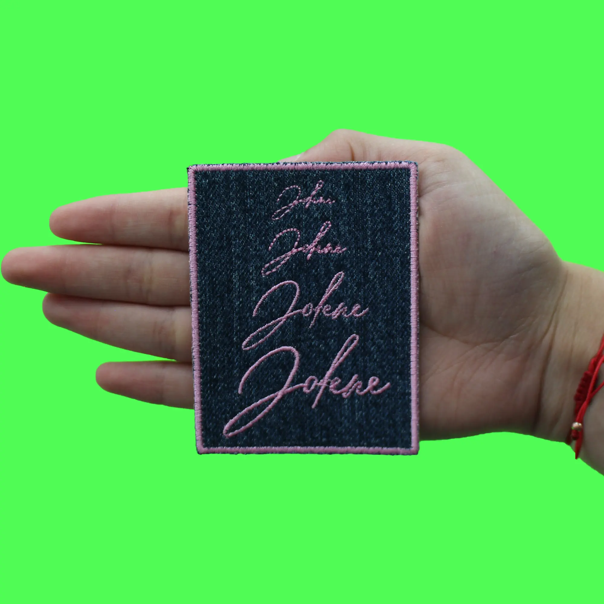 Jolene Jolene Song Denim Patch Southern Western Cowgirl Embroidered Iron On - Image 2