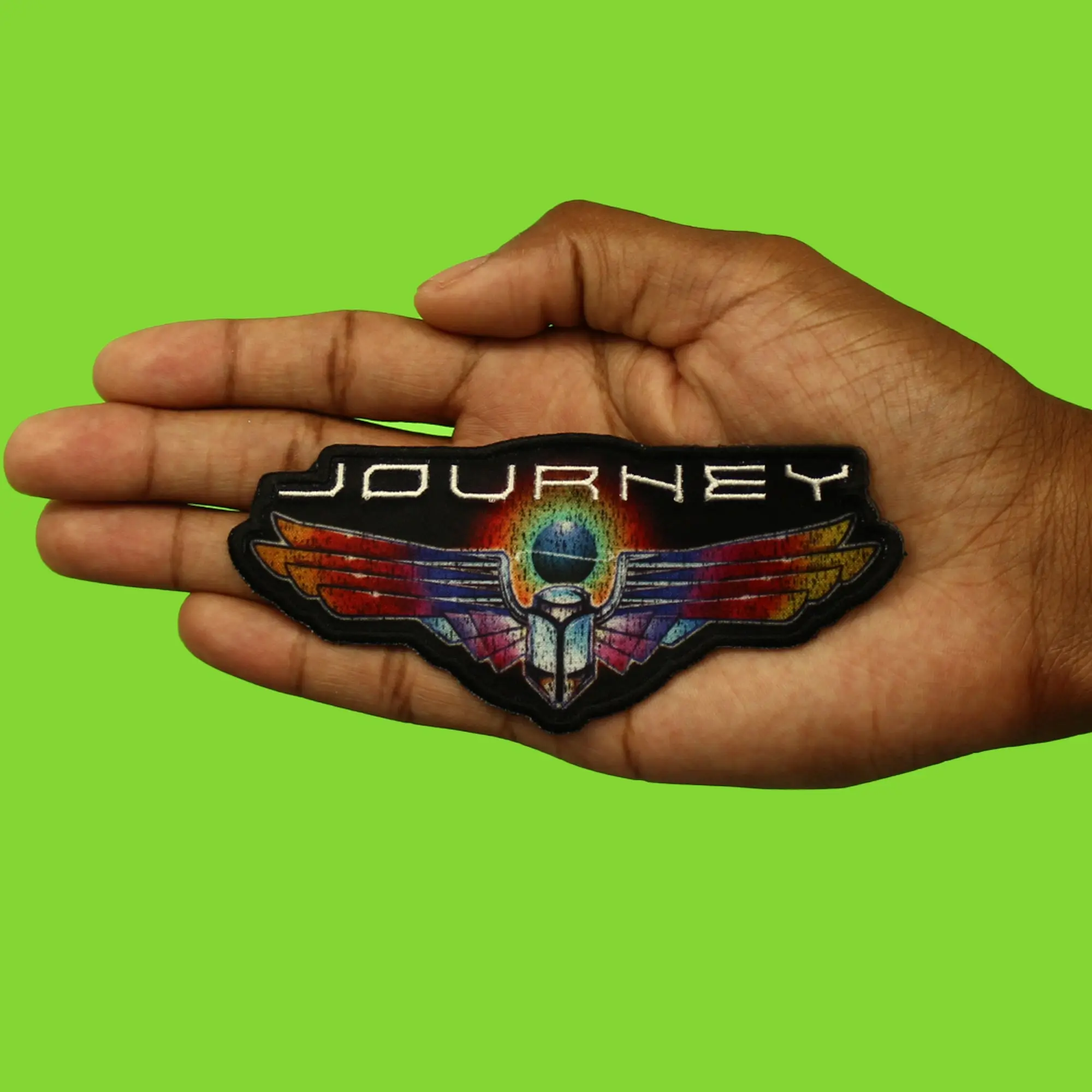 Journey Rainbow Wings Patch Soft Rock Band Embroidered Iron On - Image 2