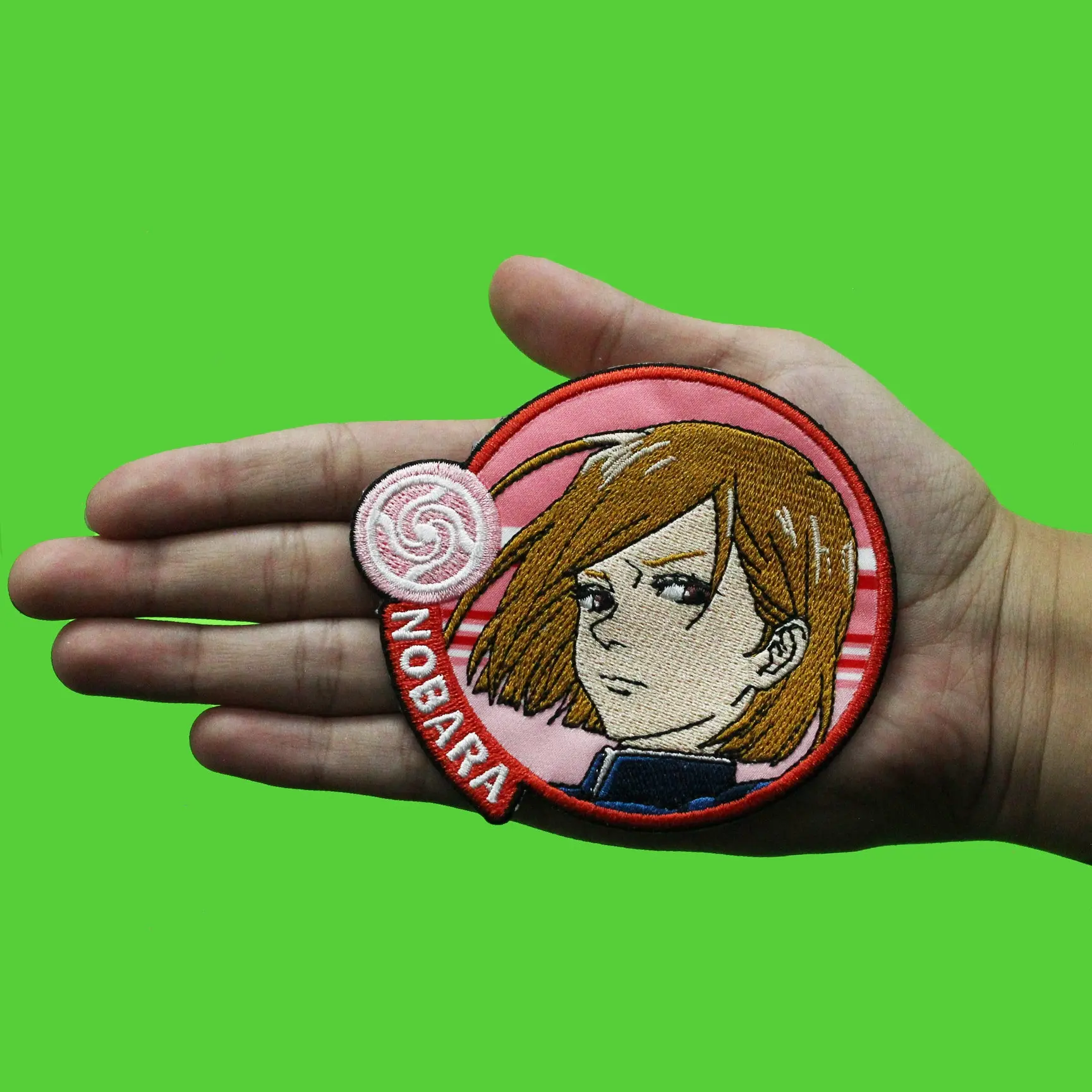 Jujutsu Kaisen Nobara Chibi Patch Headshot Embroidered Iron On - Image 2