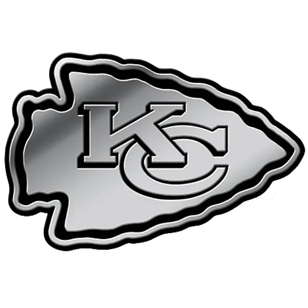 Kansas City Chiefs 3D Chrome Auto Emblem RICO