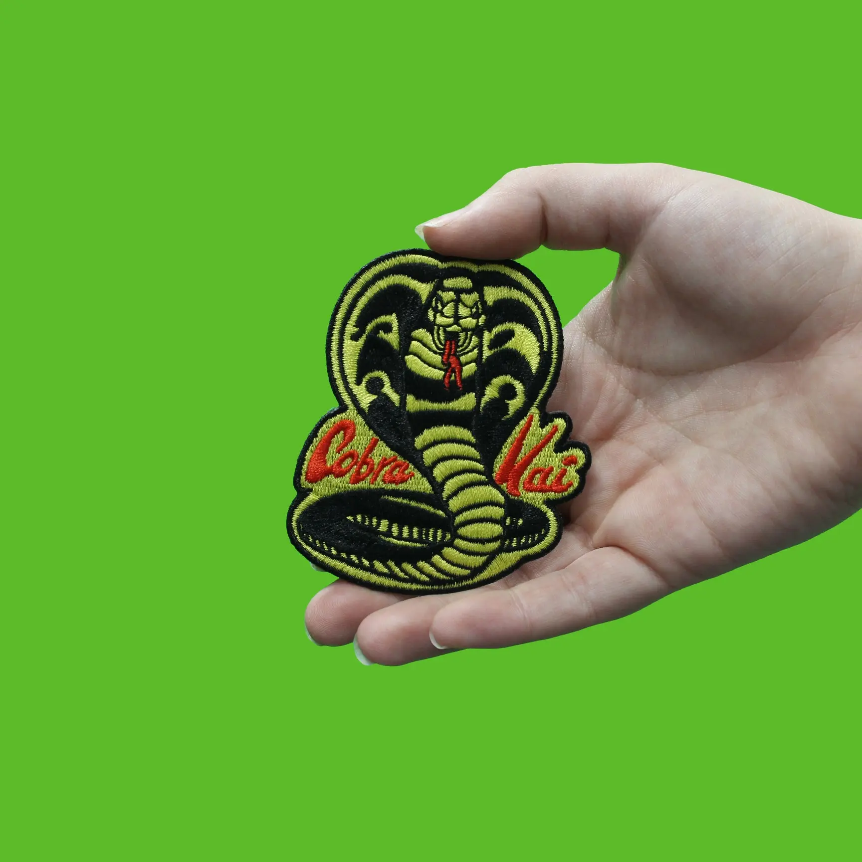 Karate Kid Cobra Kai Logo Embroidered Iron On Patch - Image 2