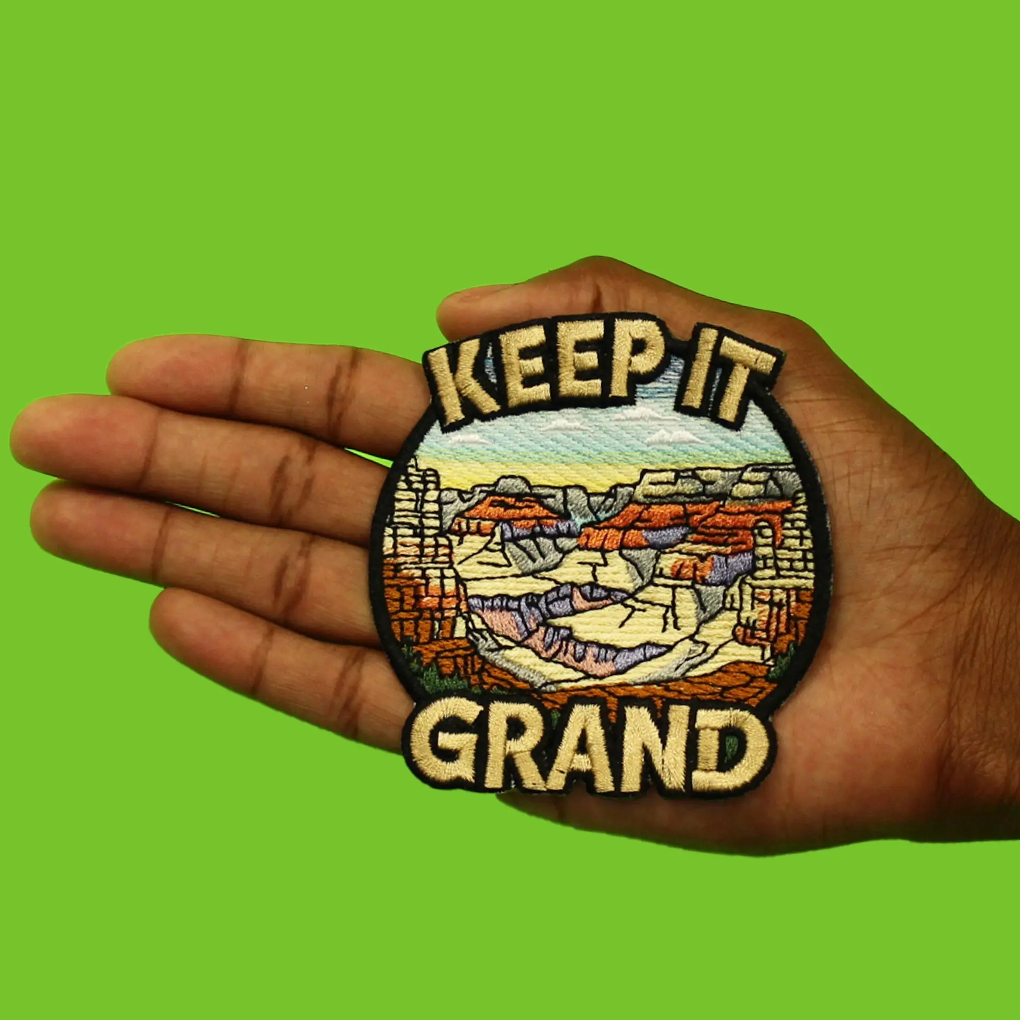 Keep it Grand Patch Grand Canyon Travel Embroidered Iron On - Image 2
