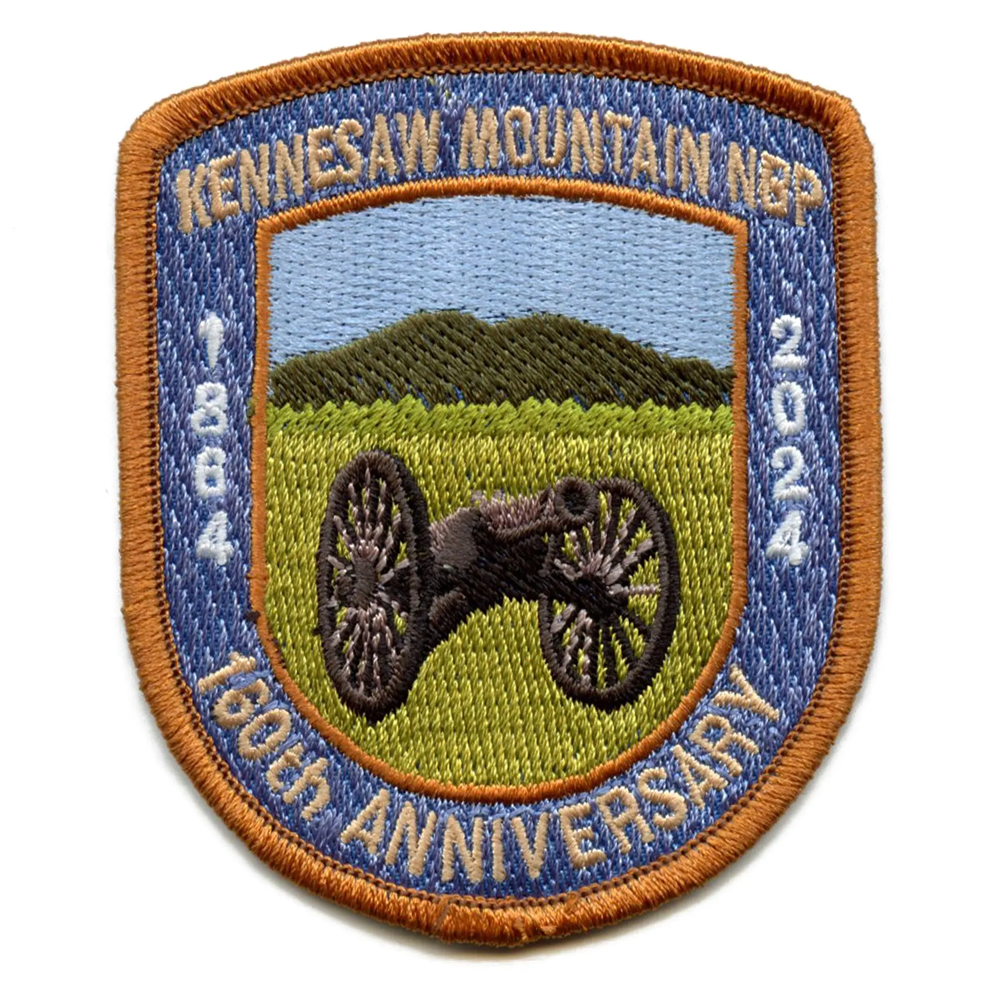 Kennesaw Mountain National Historic Site Patch 160th Anniversary Embroidered Iron on