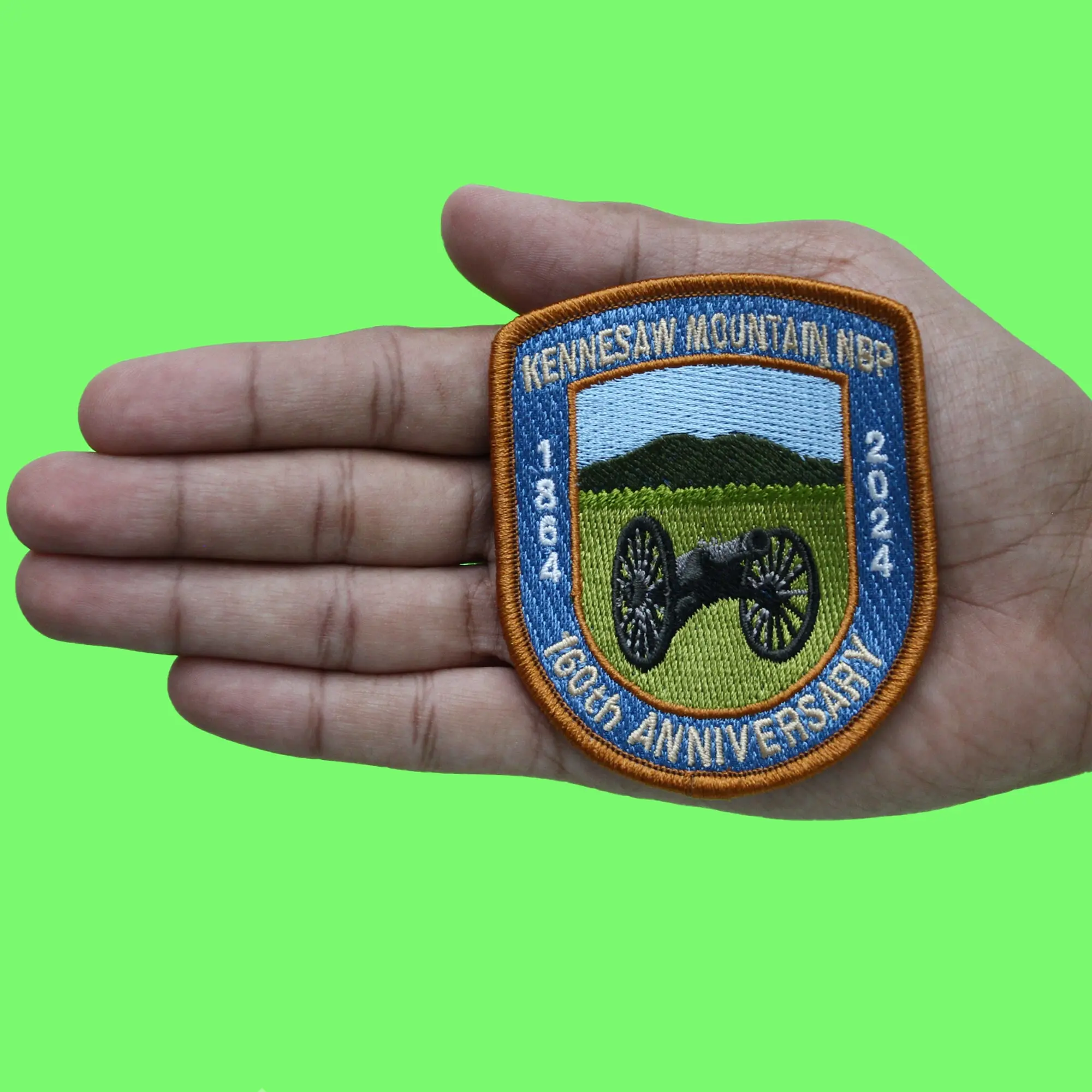 Kennesaw Mountain National Historic Site Patch 160th Anniversary Embroidered Iron on - Image 3