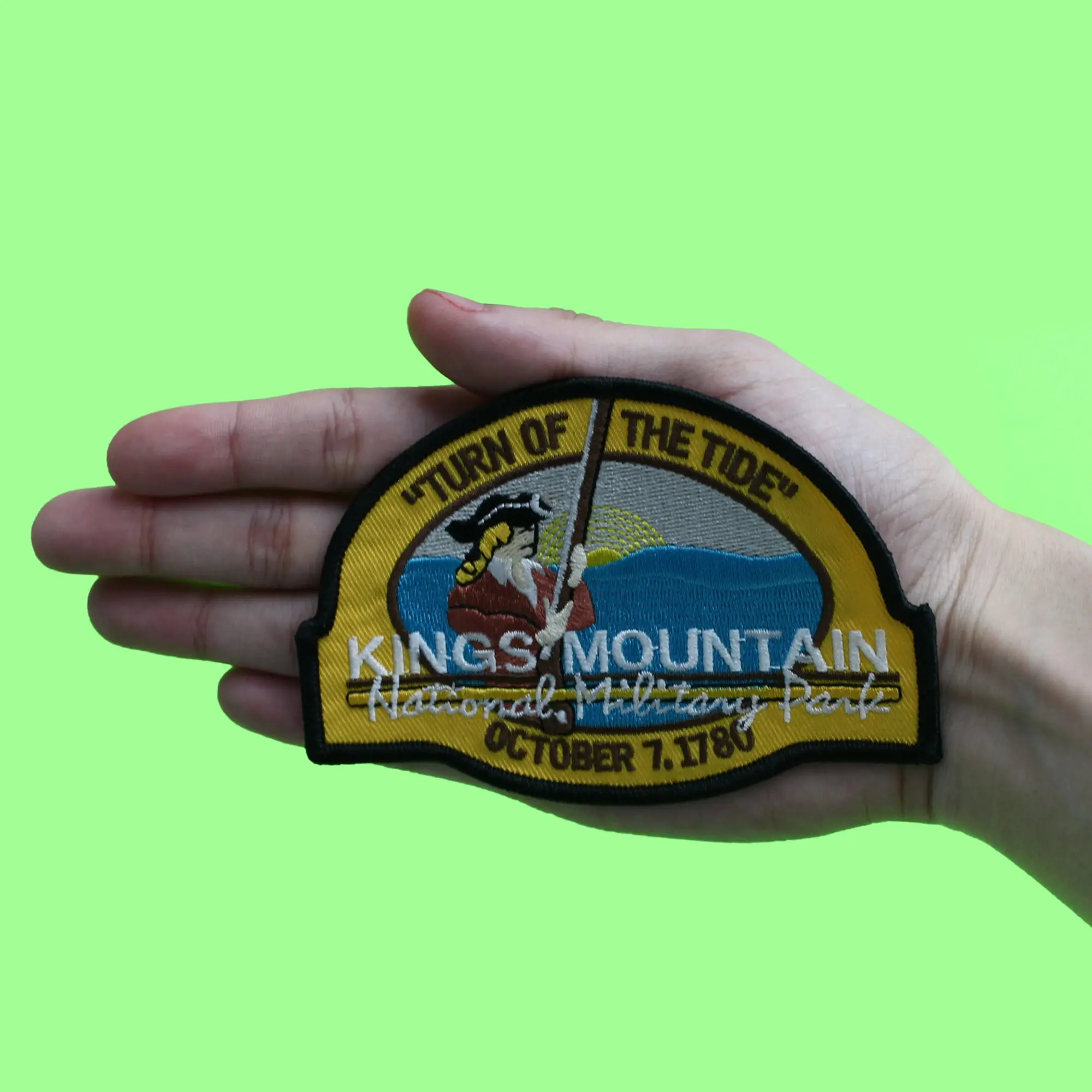 Kings Mountain National Military Park Patch Souvenir Travel View Embroidered Iron On - Image 2