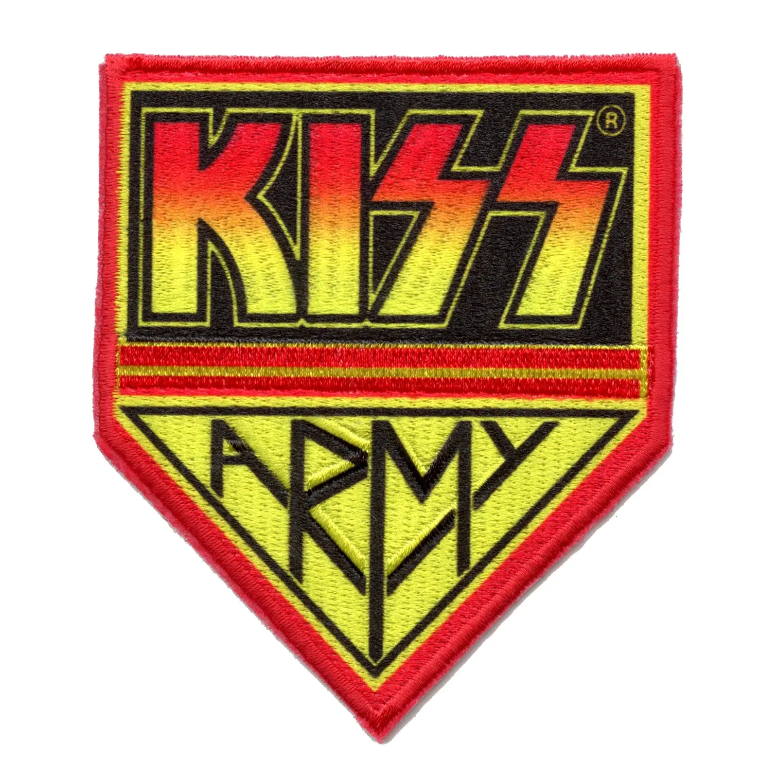 Kiss Army Logo Patch Rock Band Music Embroidered Iron On