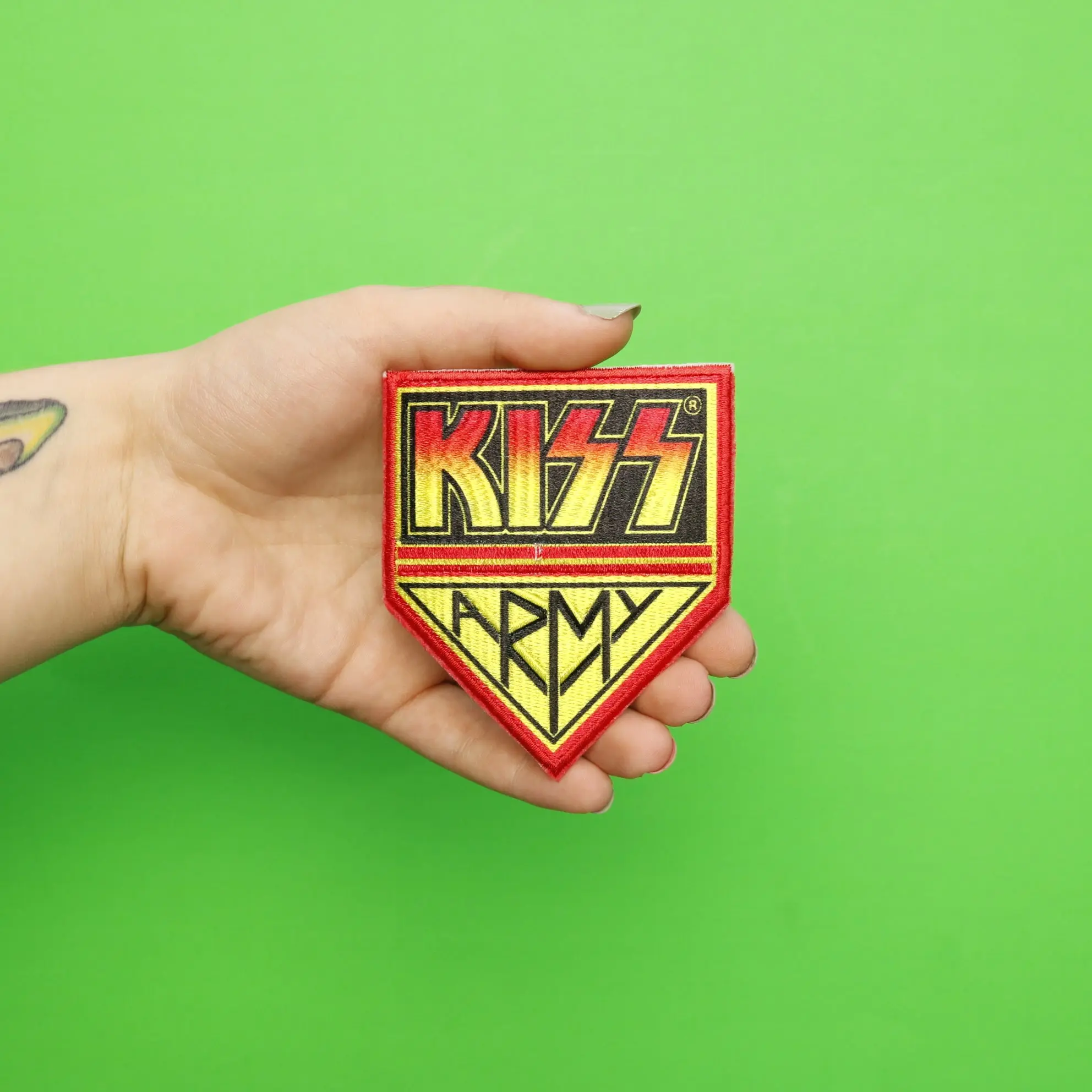Kiss Army Logo Patch Rock Band Music Embroidered Iron On - Image 2