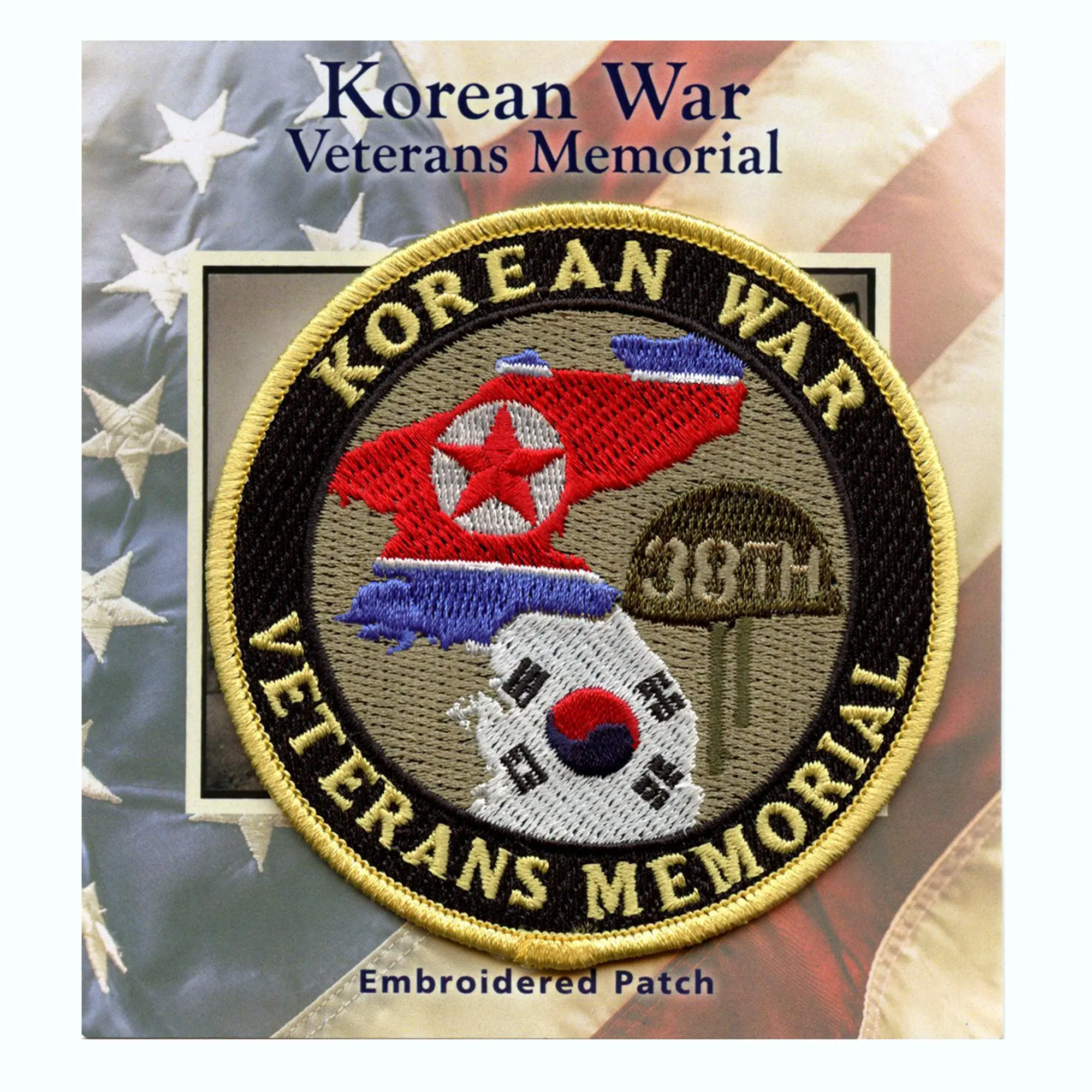 Korean War 38th Veterans Memorial Patch United Nations Embroidered Iron On - Image 2
