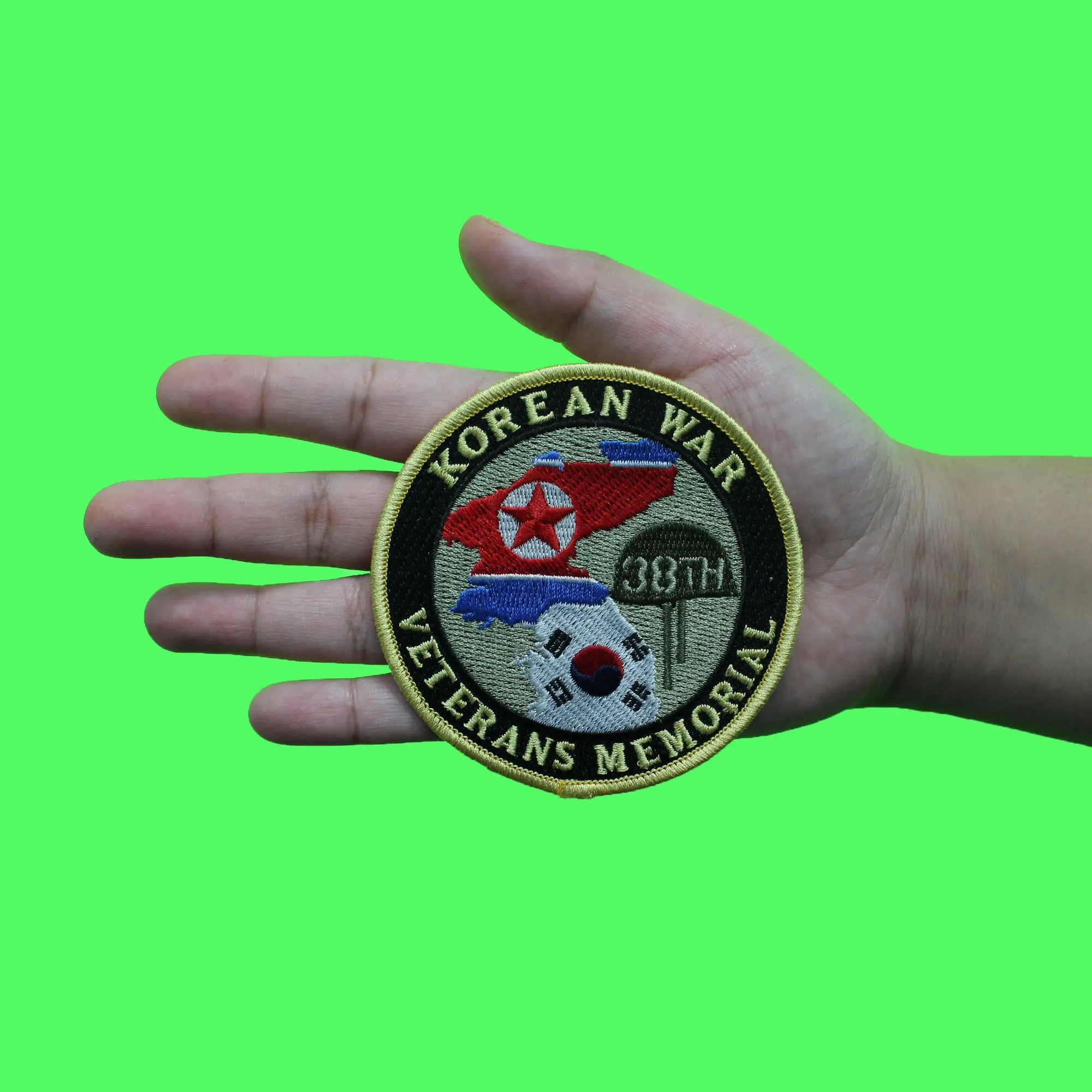 Korean War 38th Veterans Memorial Patch United Nations Embroidered Iron On - Image 3