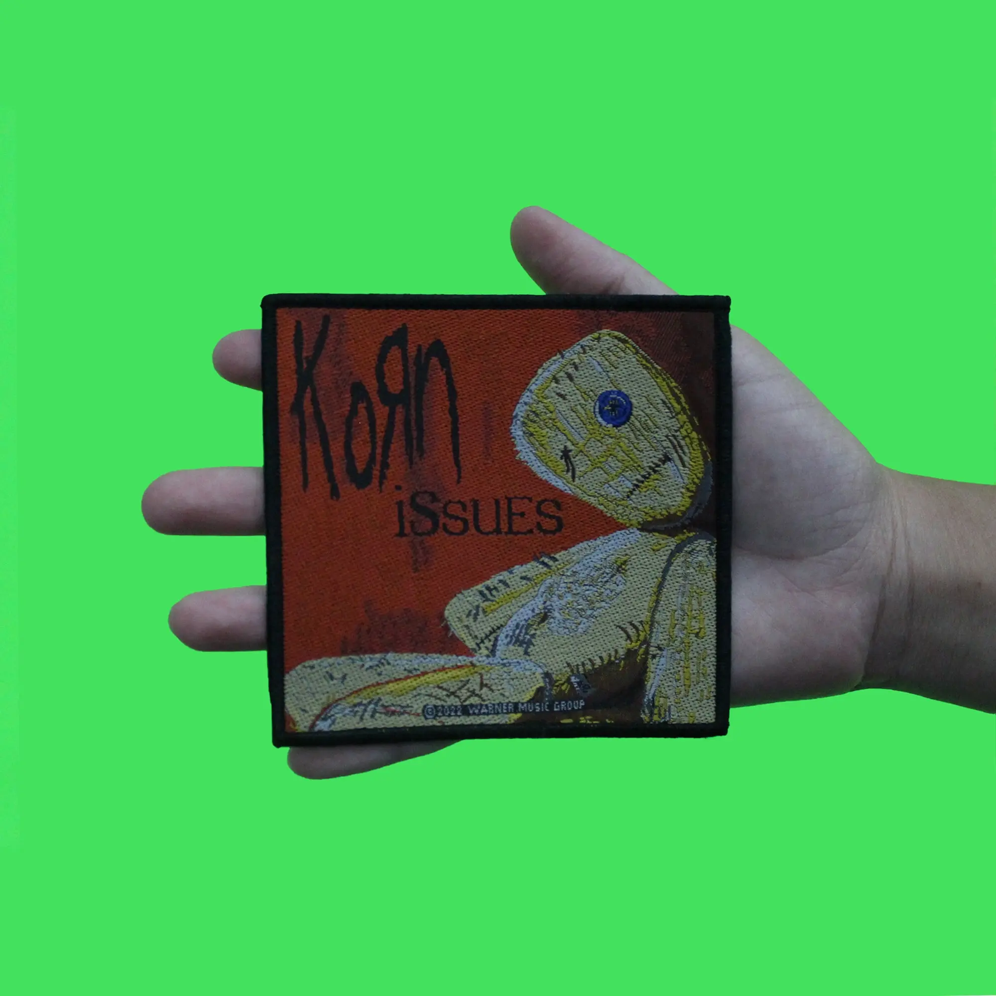 Korn Issues Album Cover Patch Nu Metal 90's Rock Woven Sew On - Image 2