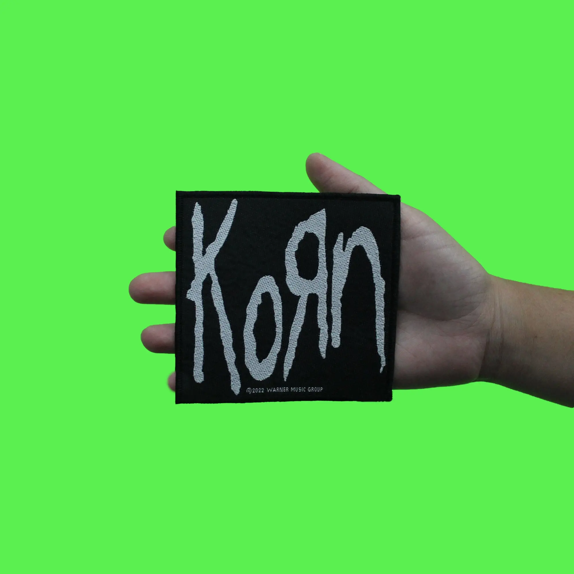 Korn Rock Band Logo Patch American Nu Metal Woven Sew On - Image 2