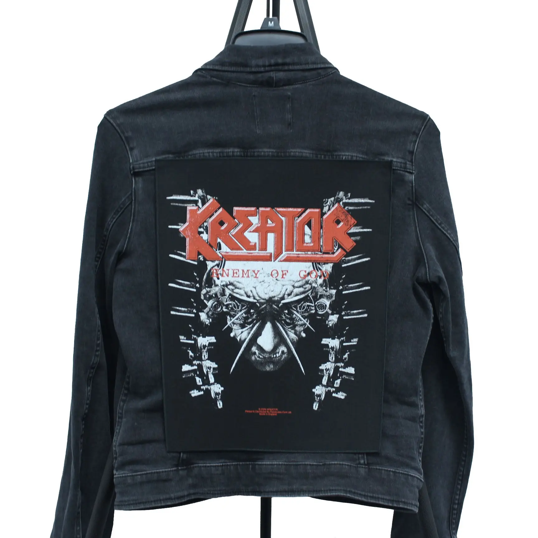 Kreator Back Patch Enemy Of God XL DTG Printed Sew On - Image 2