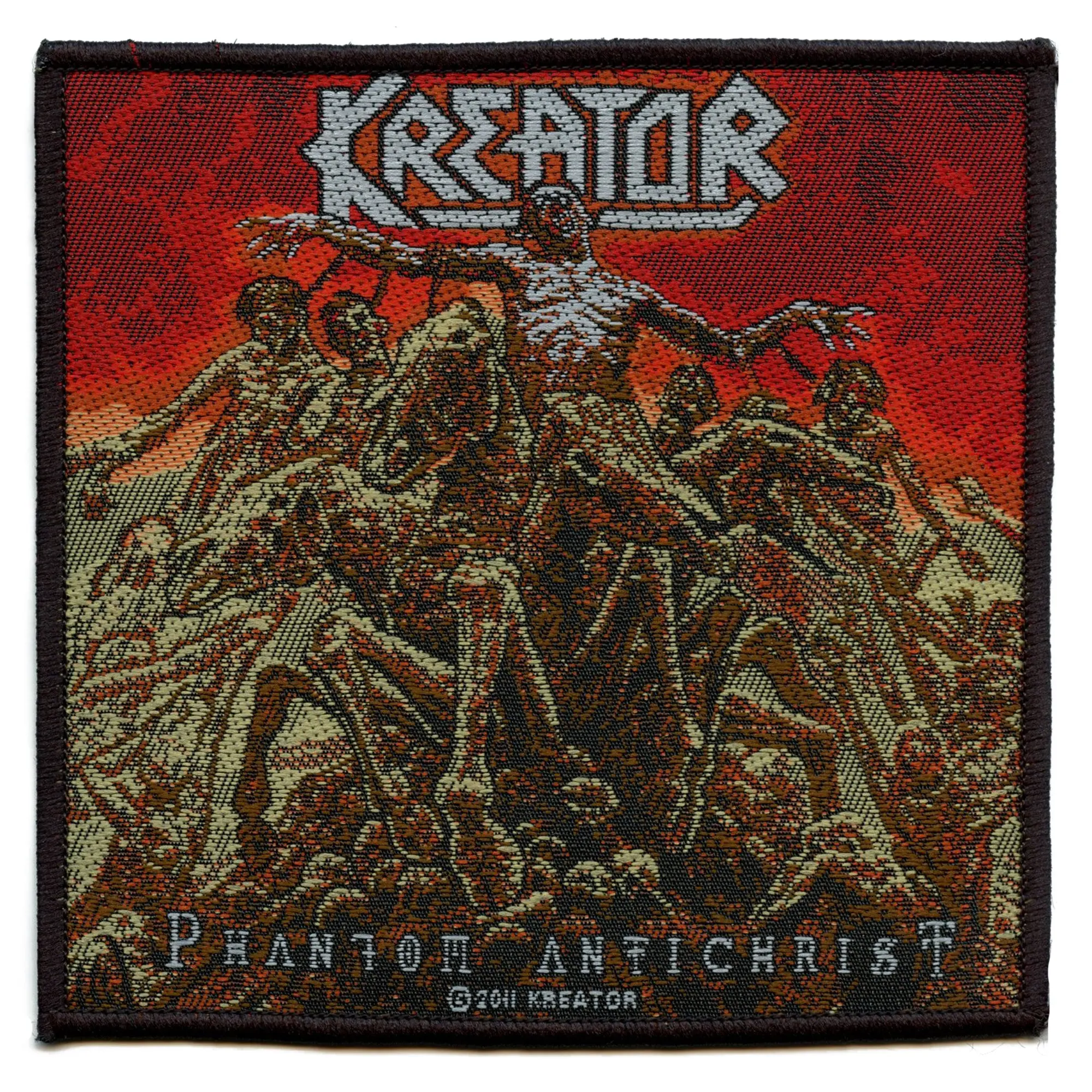 Kreator Phantom Antichrist Patch Hevy Rock Band Woven Sew On