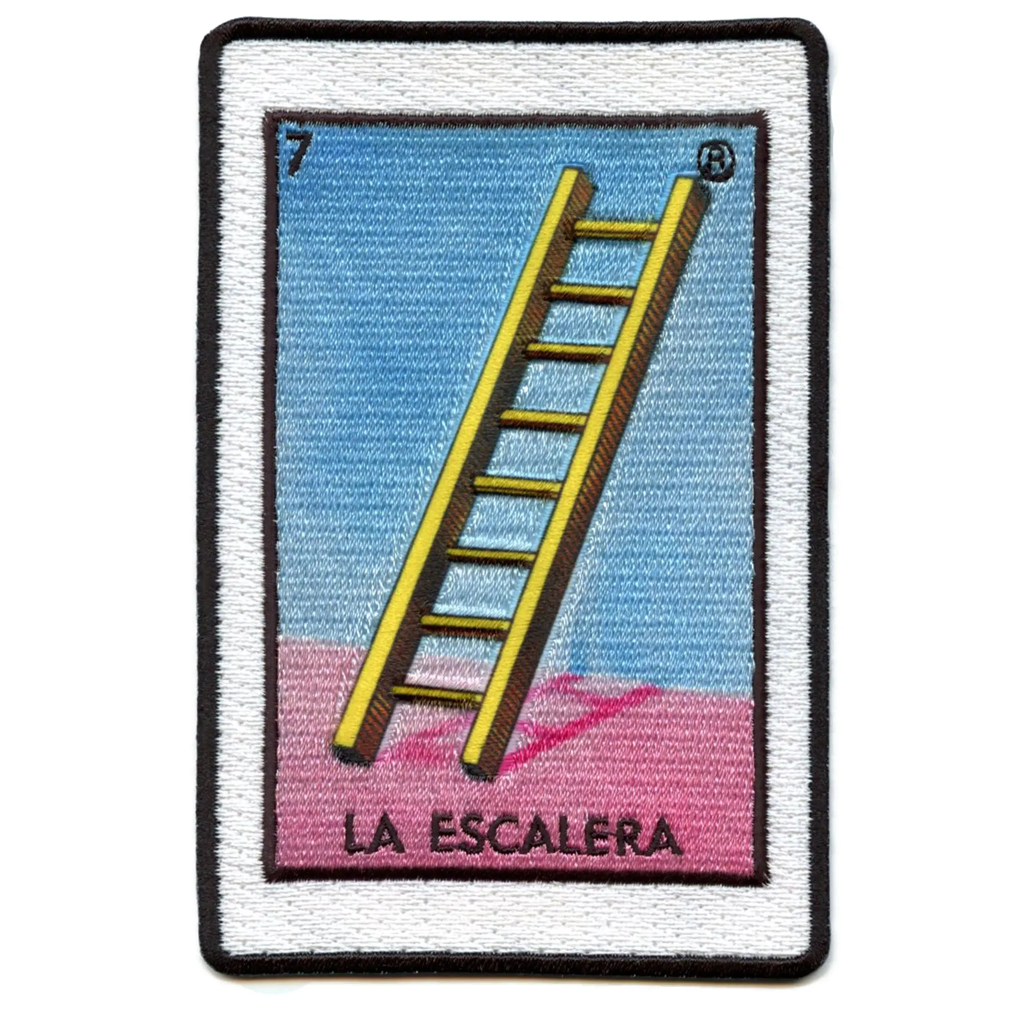 La Escalera 7 Patch Ladder Mexican Loteria Card Sublimated Embroidery Iron On - Image 2