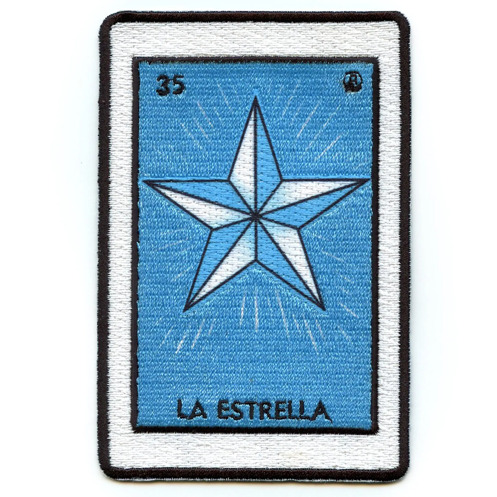 La Estrella 35 Patch Star Mexican Loteria Card Sublimated Embroidery Iron On - Image 2