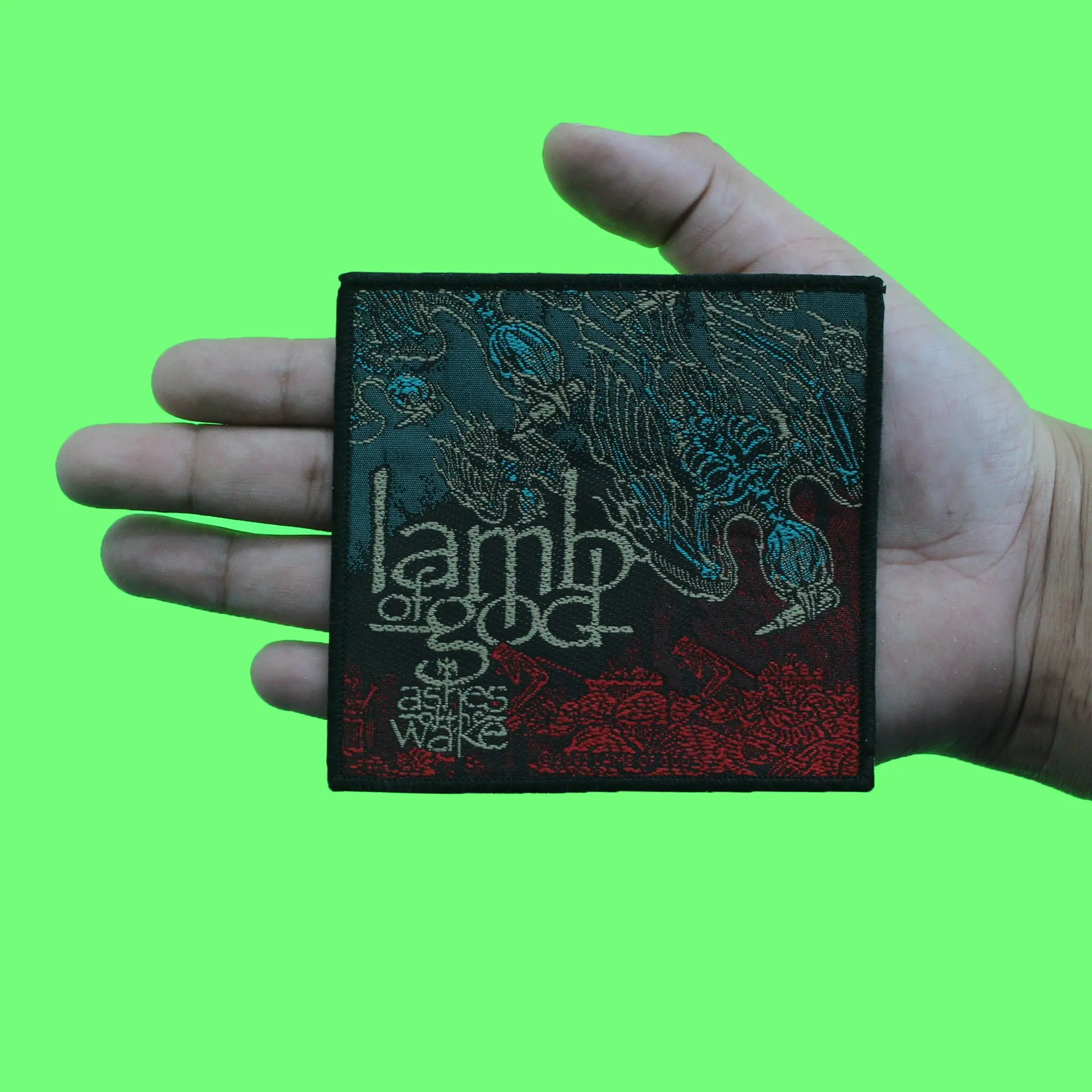 Lamb of God Patch Ashes Of The Wake Metal Band Woven Sew On - Image 2
