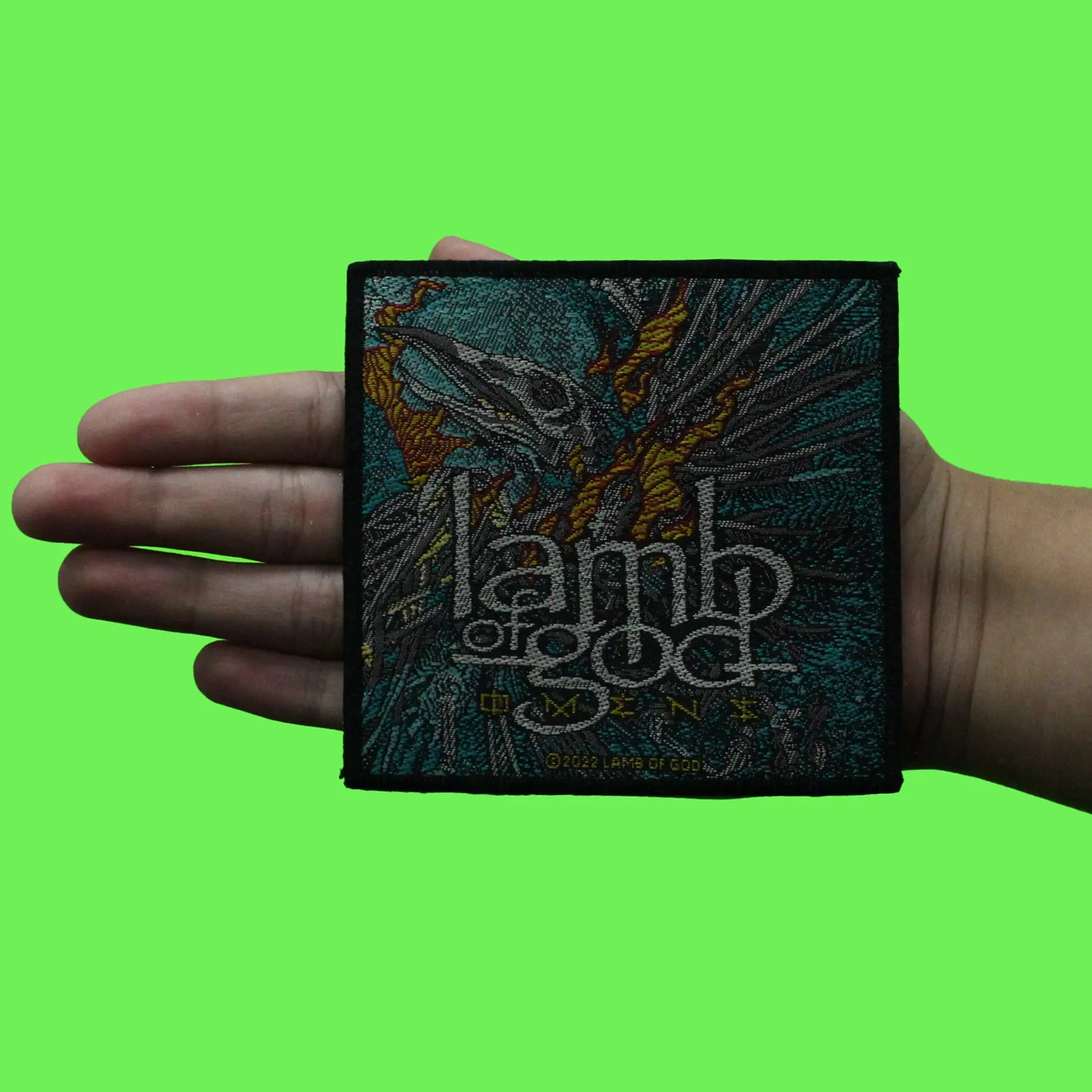 Lamb Of God Patch Omens Metal Band Woven Sew On - Image 2