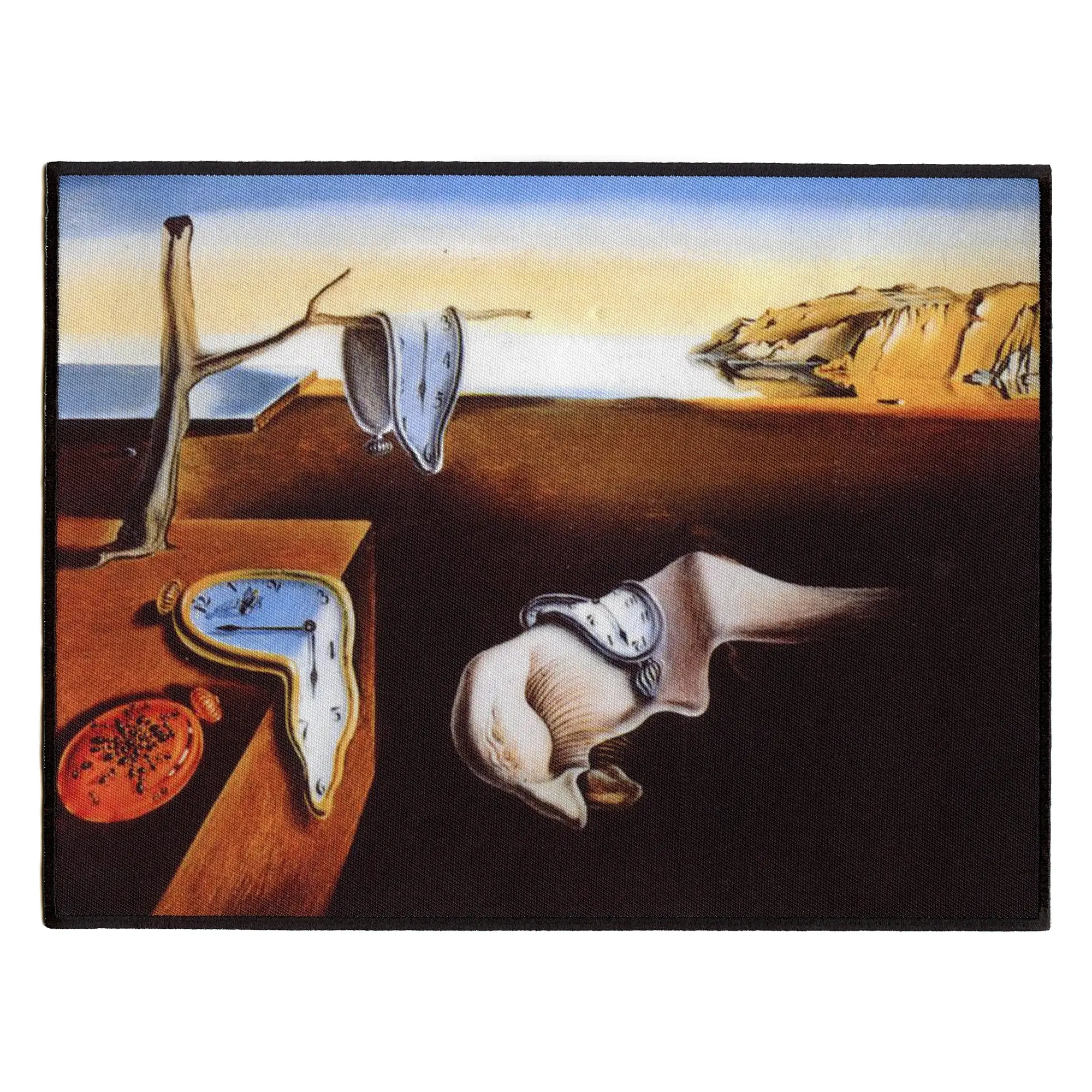 The Persistence Of Memory Back Patch Salvador Dali Painting XL Embroidered Iron On PhotoPatch
