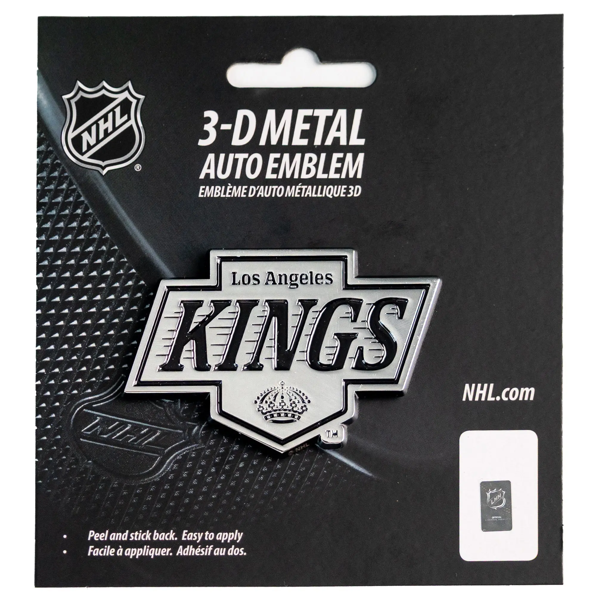 Los Angeles Kings Logo Premium Solid Metal Car Auto Emblem - Image 2