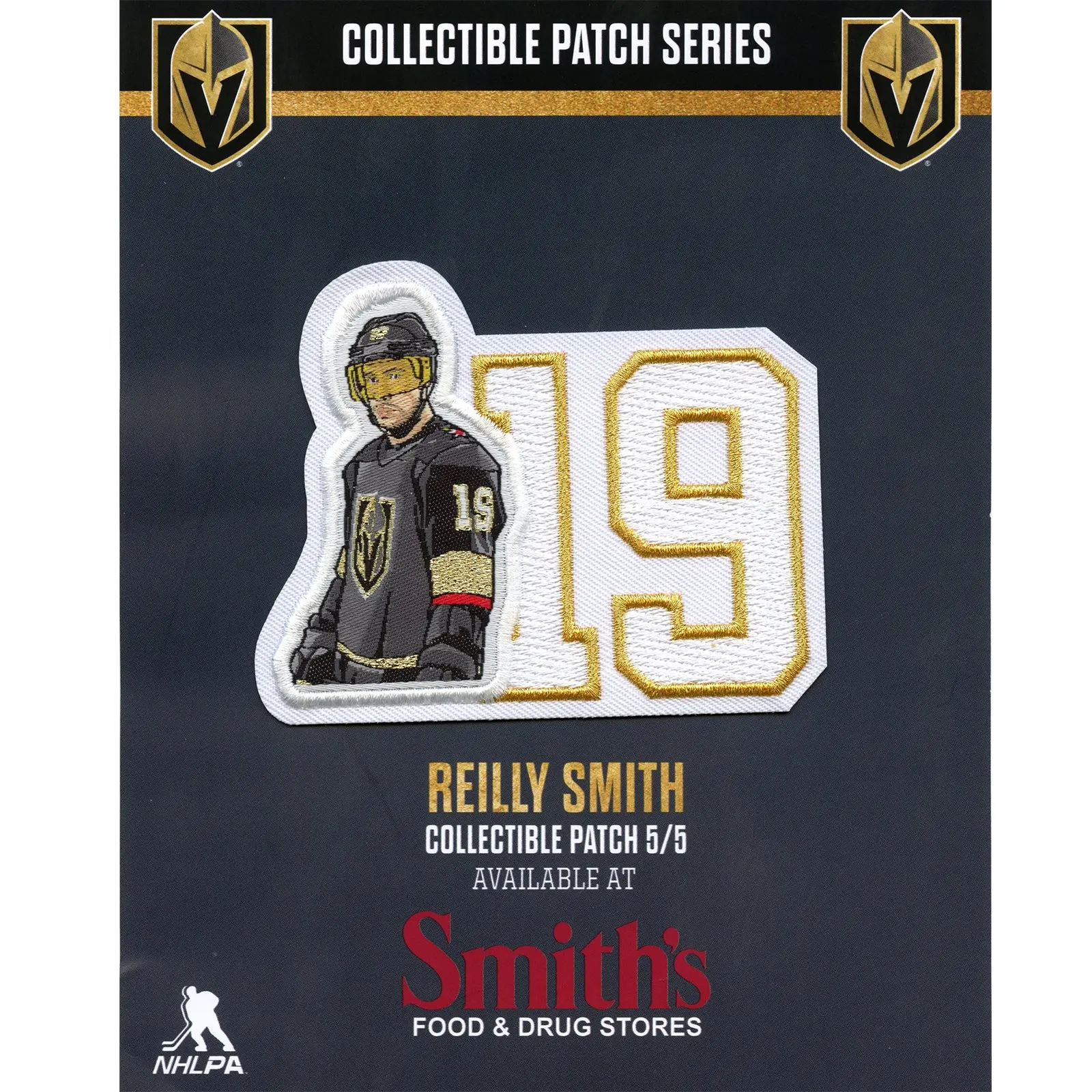 Las Vegas Golden Knights Reilly Smith #19 NHL Patch 1 of 5 (2nd Series)