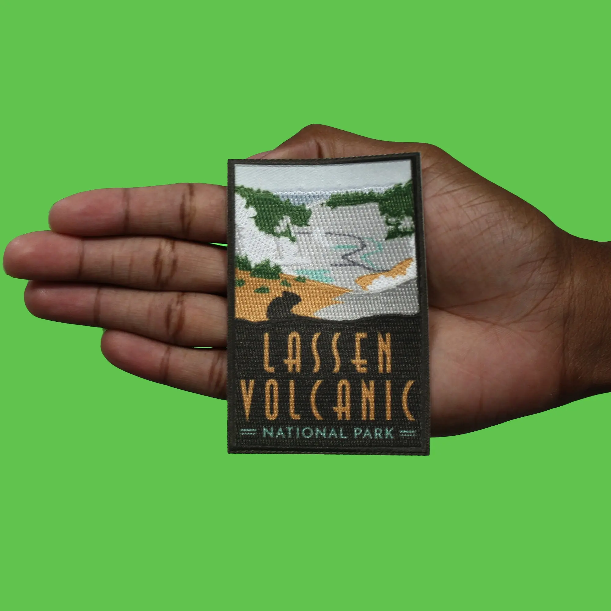 Lassen Volcanic Trailblazer Patch Travel Collectible Souvenir Embroidered Iron on - Image 3