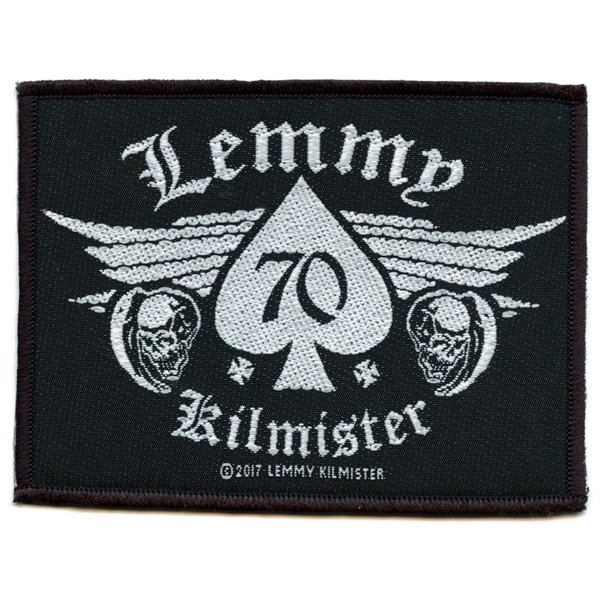 Lemmy Kilmister 70 Spade Patch Motorhead Rock Legend Woven Sew On