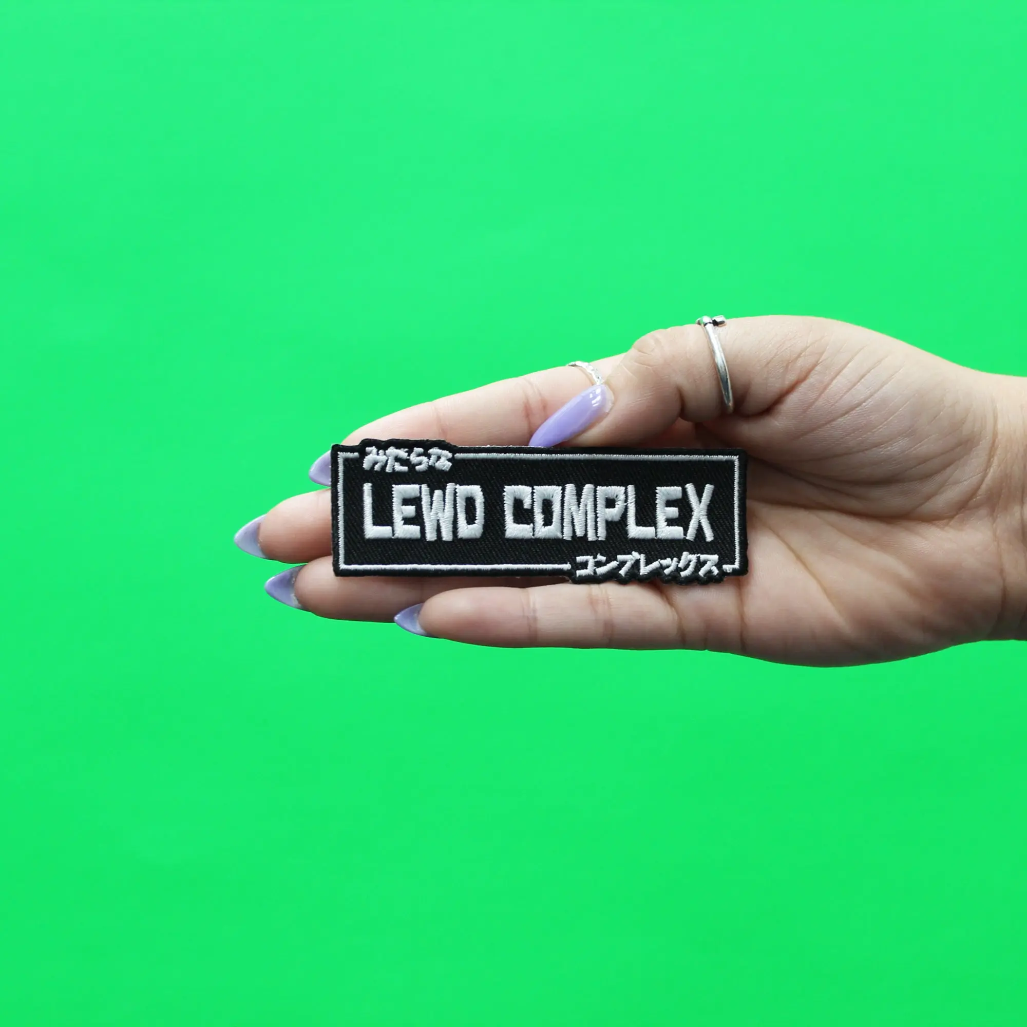 Lewd Complex Logo Patch Anime Embroidered Iron On - Image 2