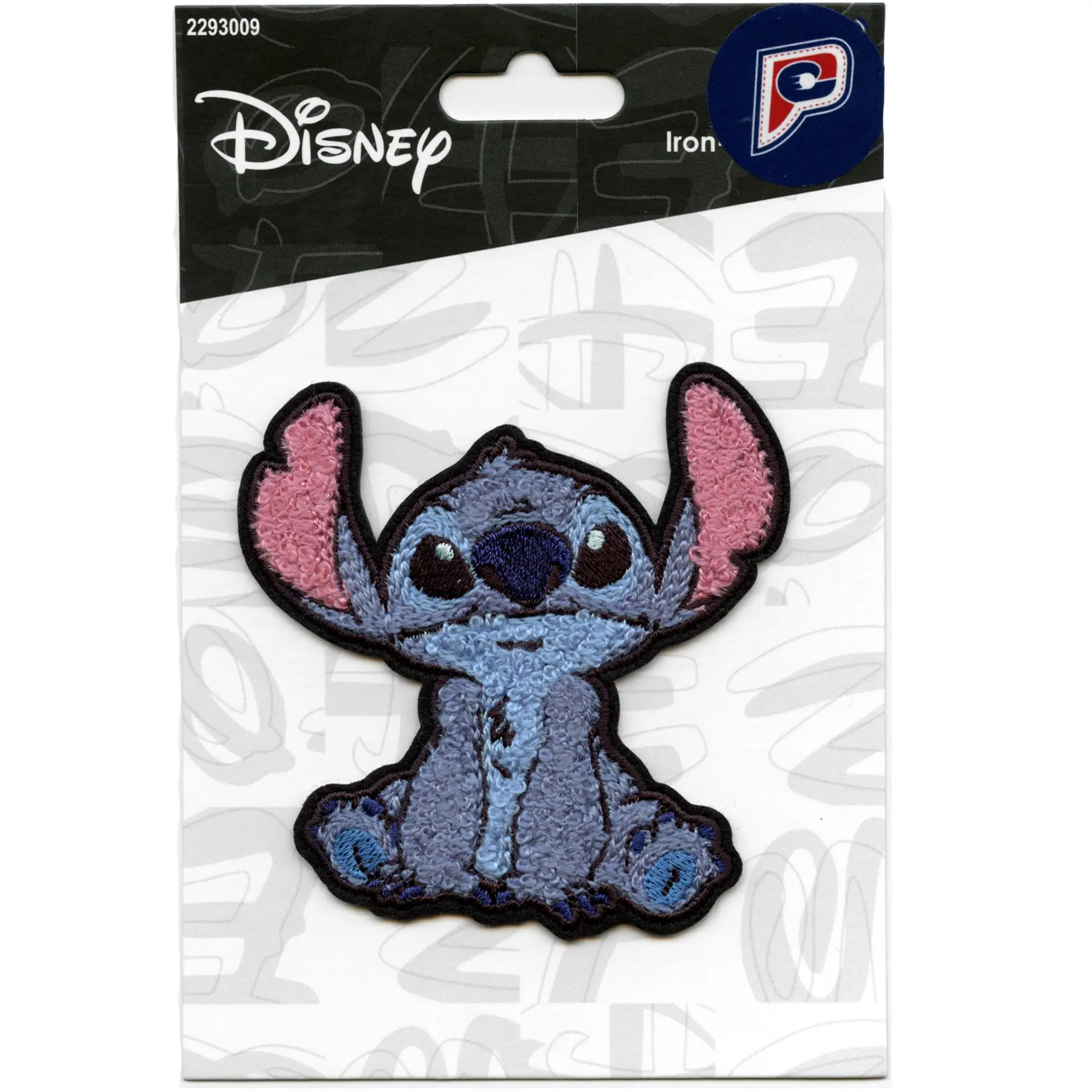 Lilo And Stitch Sitting Tall Ears Patch Blue Intergalactic Alien Chenille Iron On - Image 2
