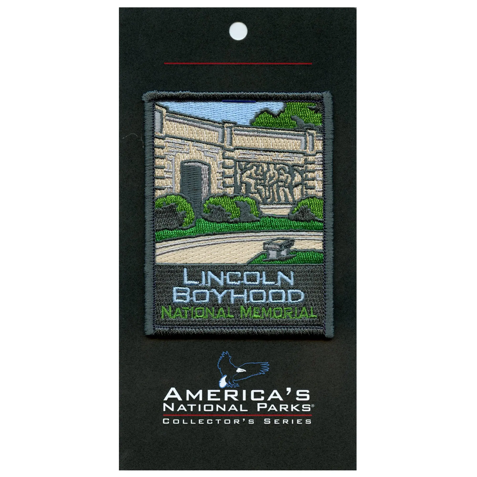 Lincoln Boyhood National Memorial Patch Indiana Frontier Travel Embroidered Iron On - Image 2