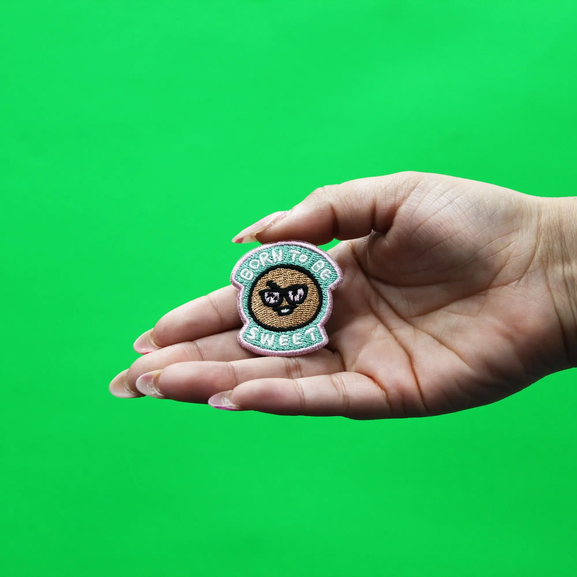 Line Friends BT21 Shooky Patch Born To Be Sweet Embroidered Iron On - Image 2
