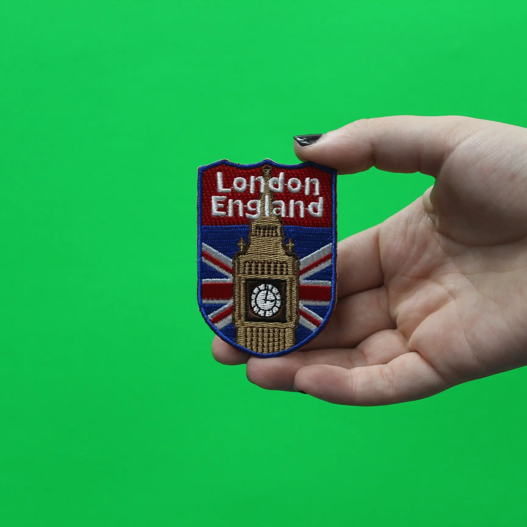 London England United Kingdom Shield Embroidered Iron On Patch - Image 2