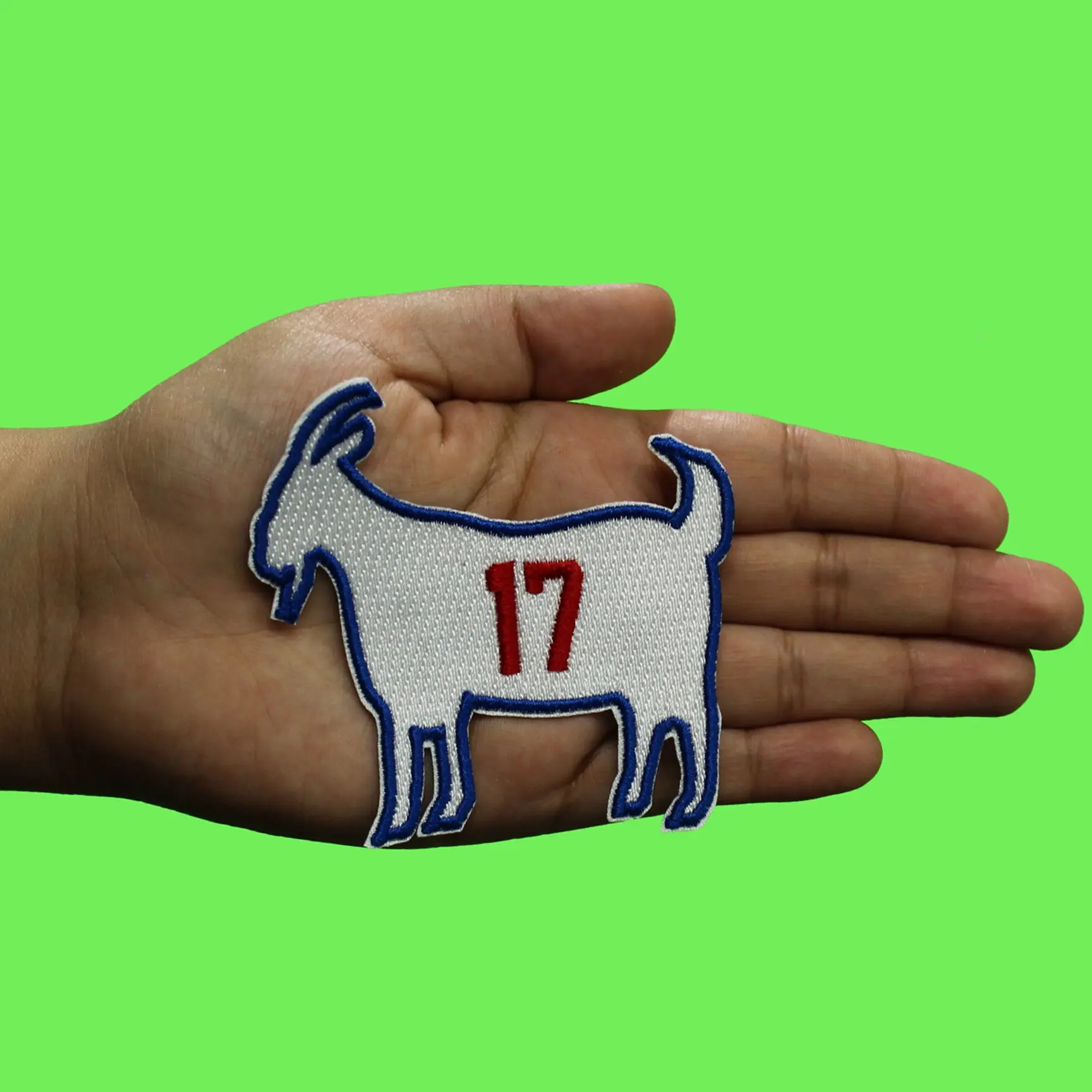 Los Angeles Baseball Goat Patch #17 Japanese Player Embroidered Iron On - Image 2