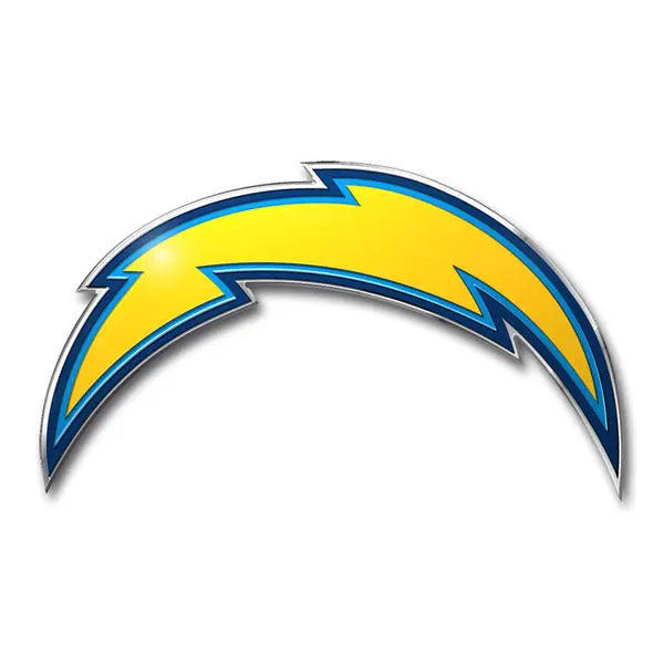 Los Angeles Chargers Colored Aluminum Car Auto Emblem