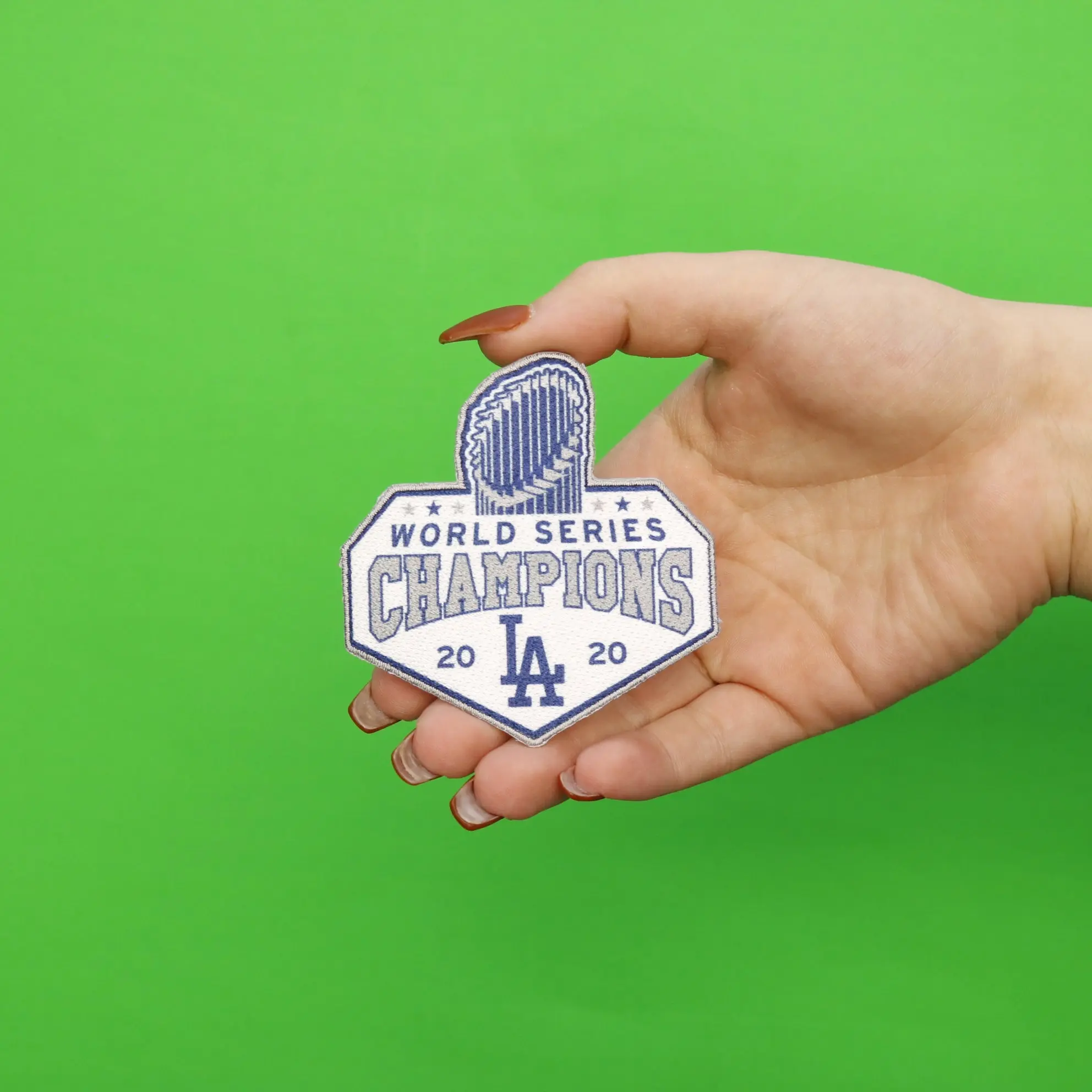 2020 MLB World Series Champions Los Angeles Dodgers Trophy Patch Diamond Series - Image 3