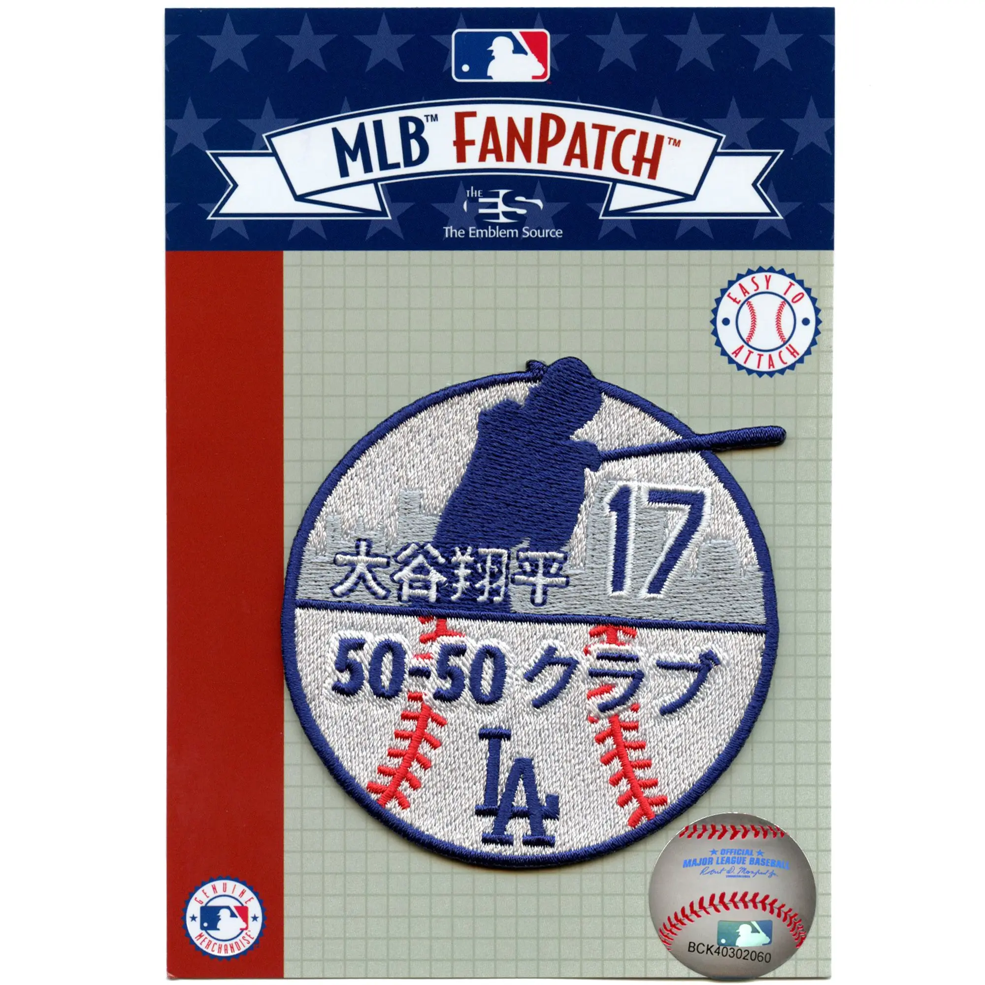 Los Angeles Dodgers Shohei Ohtani Patch 50-50 Club Japanese Embroidered Iron on - Image 2