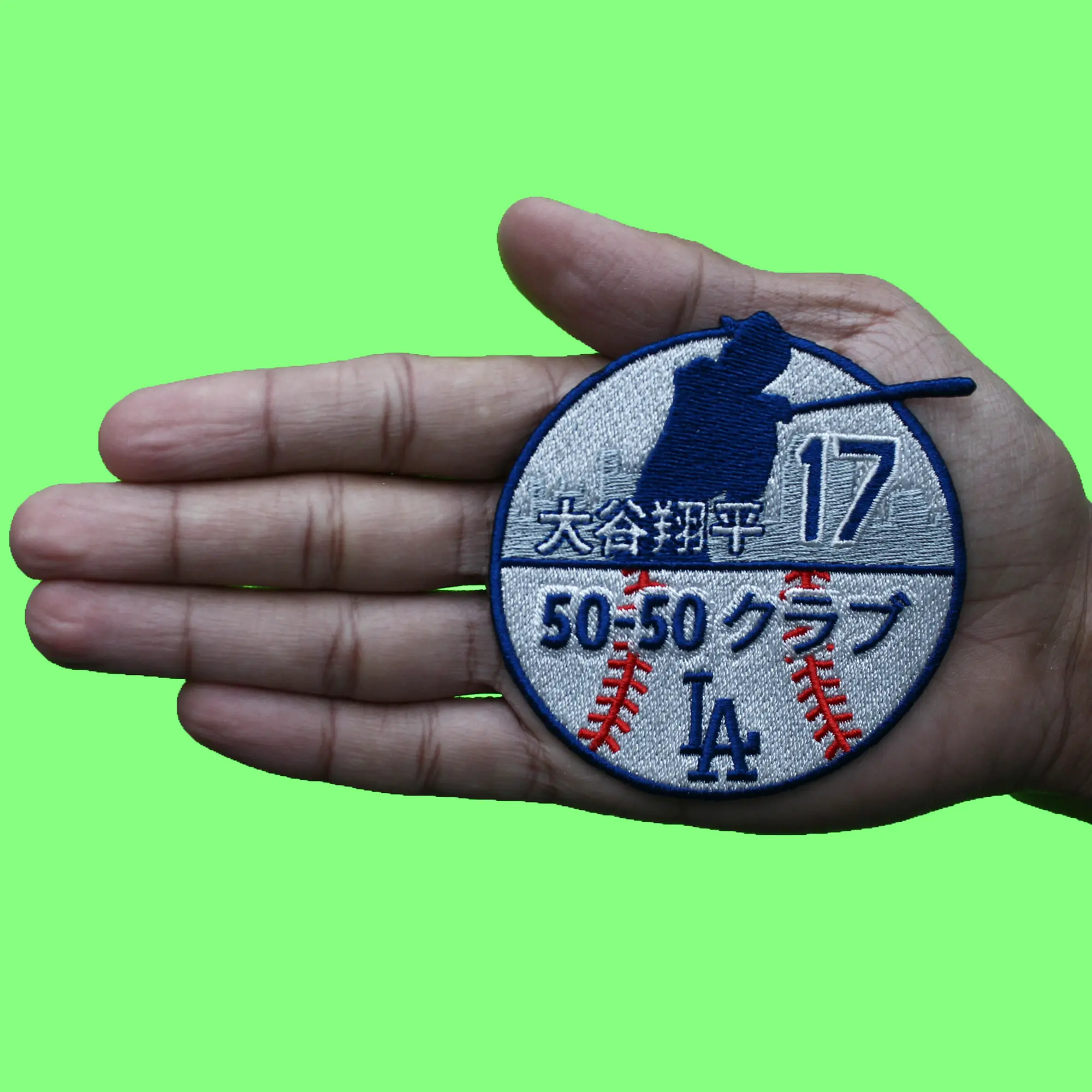 Los Angeles Dodgers Shohei Ohtani Patch 50-50 Club Japanese Embroidered Iron on - Image 3
