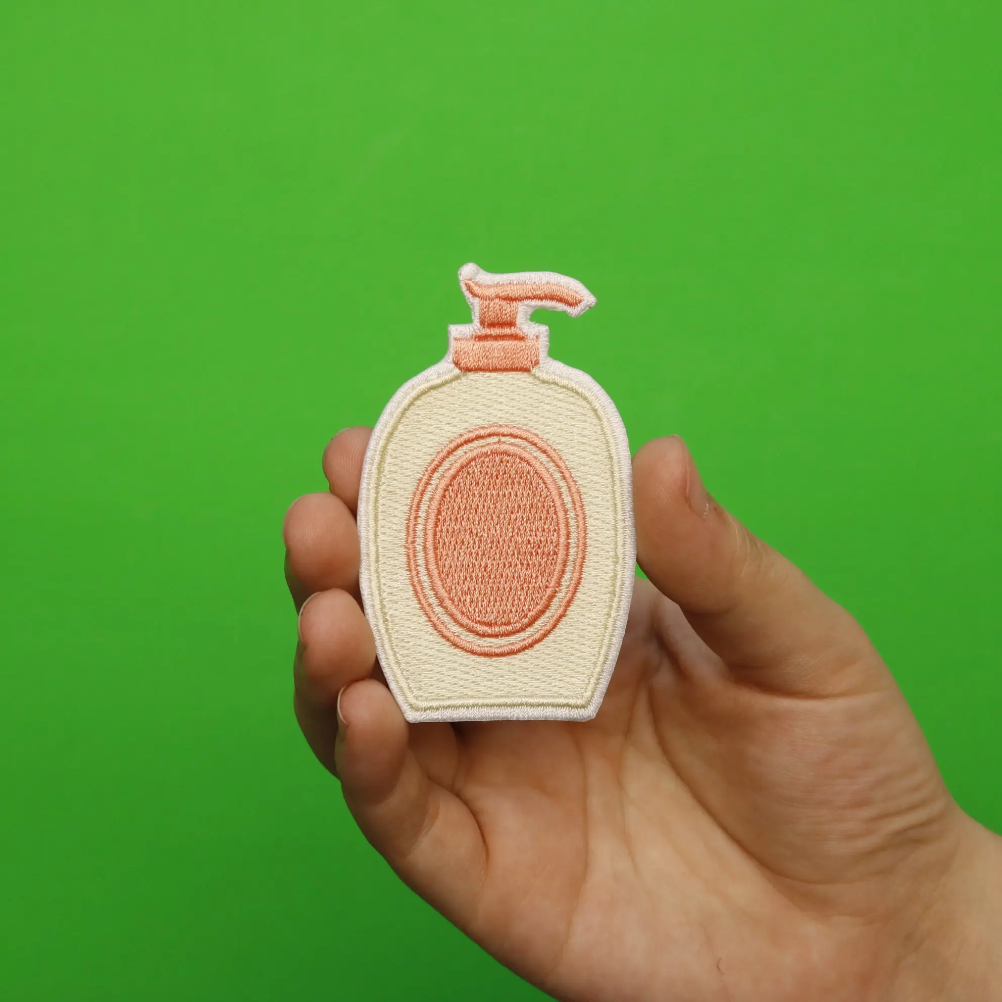 Lotion Bottle Embroidered Iron On Patch - Image 2